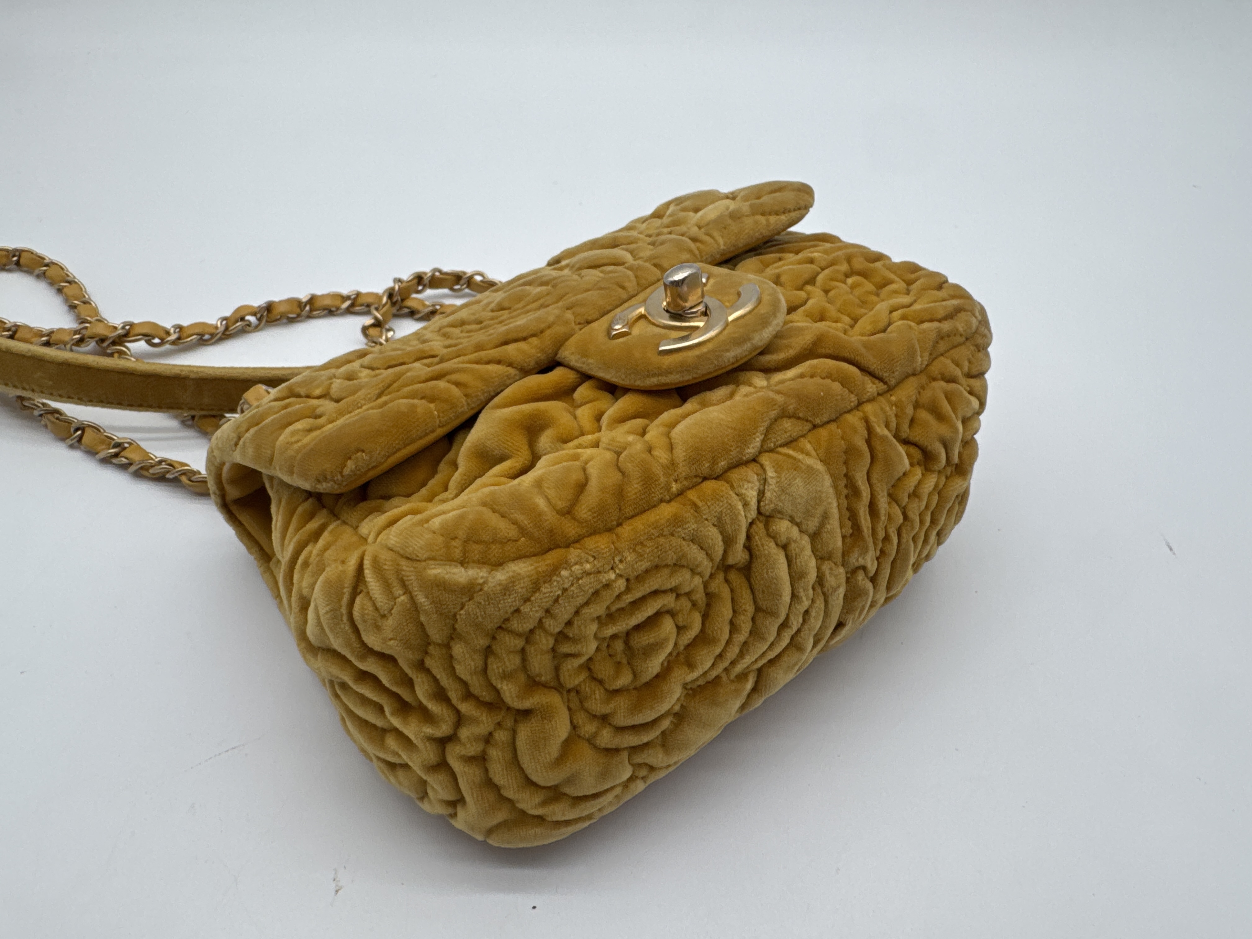 Camellia Velour Shoulder Bag — view 6