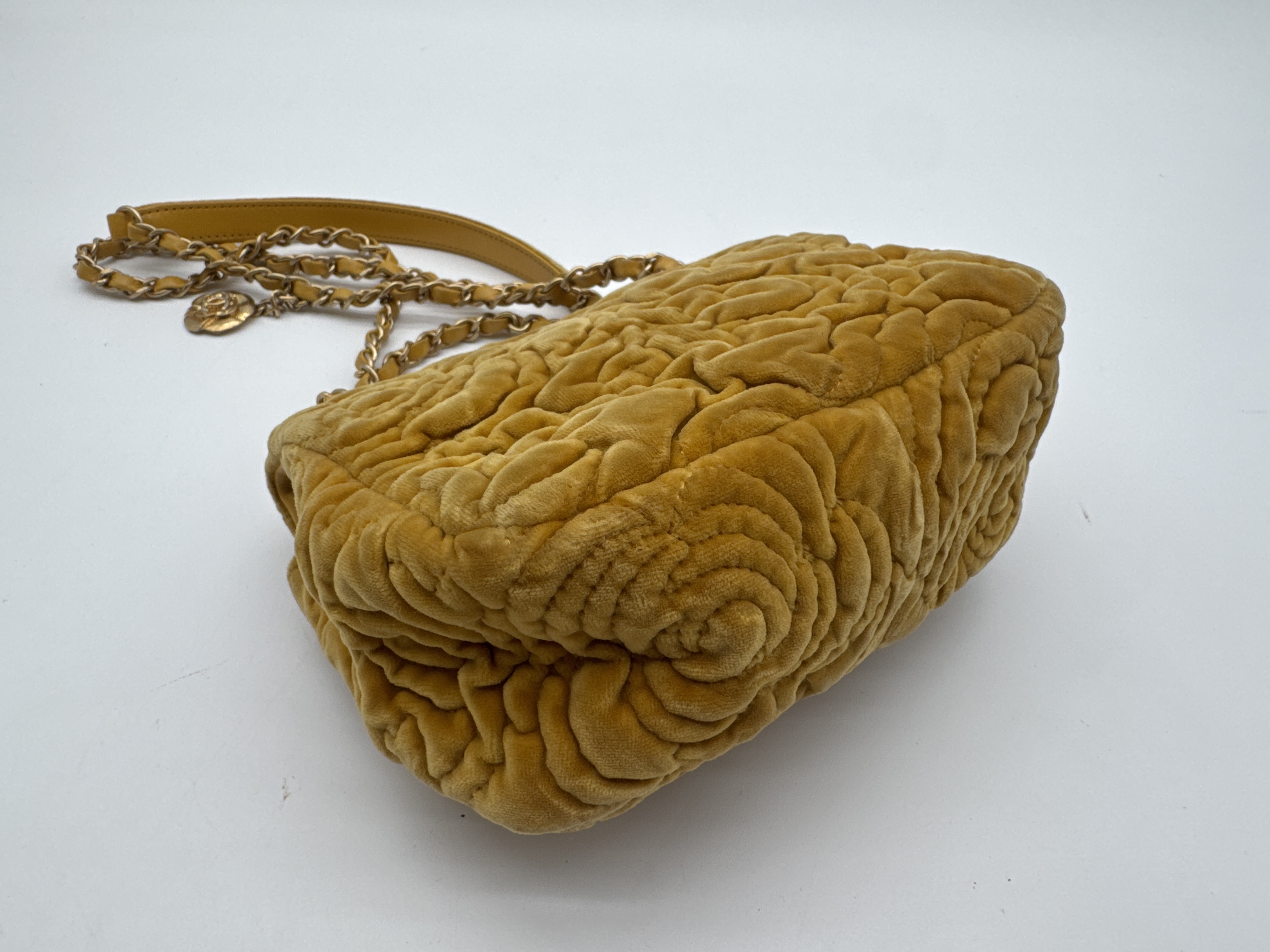 Camellia Velour Shoulder Bag — view 7