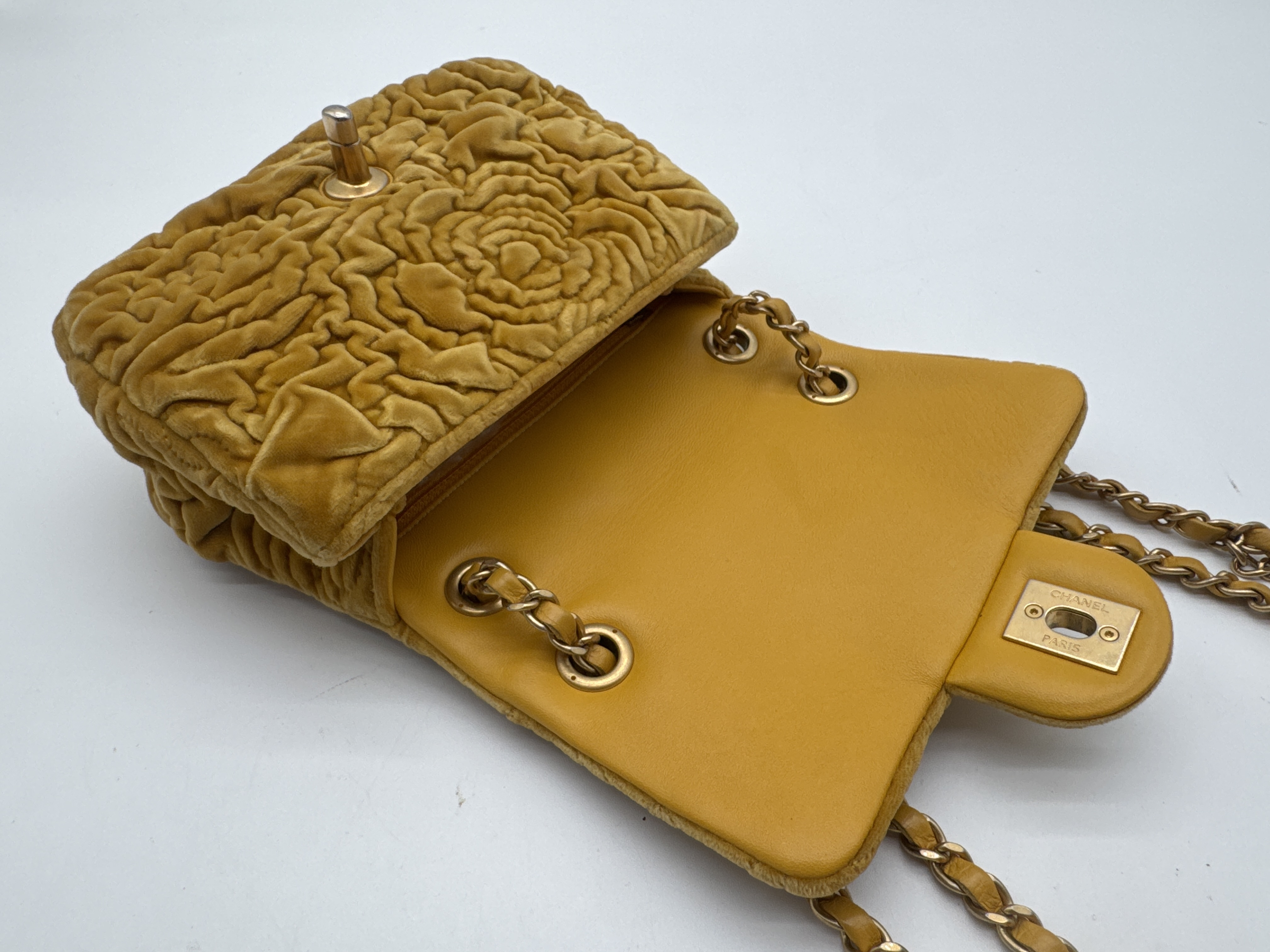 Camellia Velour Shoulder Bag — view 9