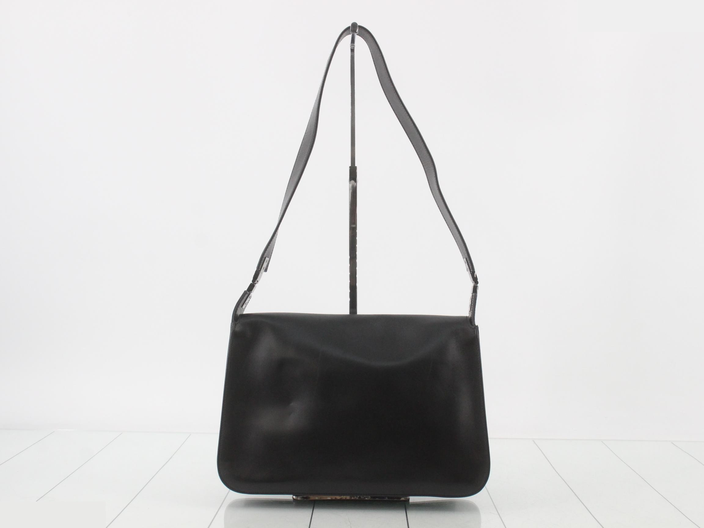 Tom Ford era turn-lock suede shoulder bag — view 2