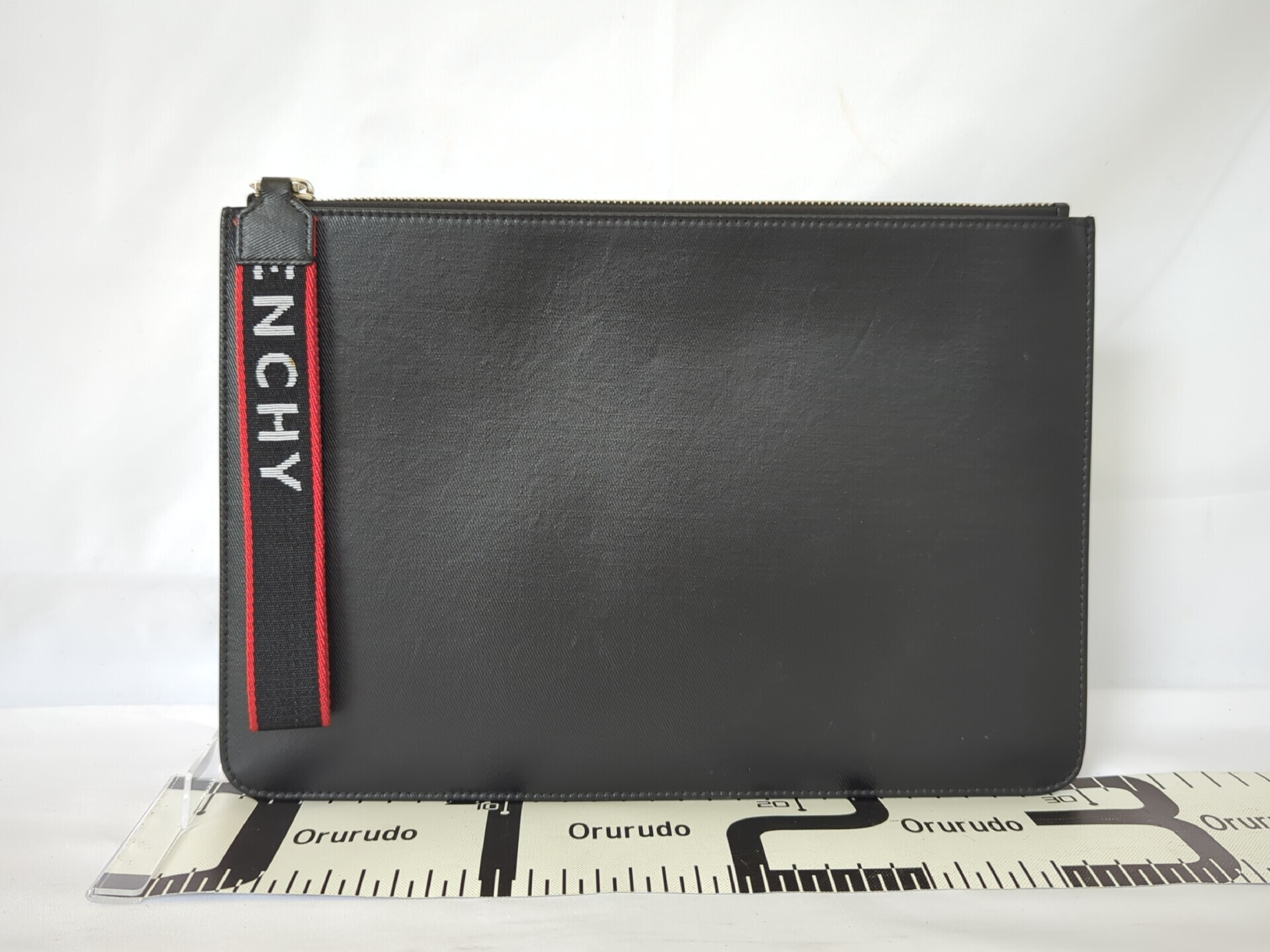 leather clutch bag — view 2