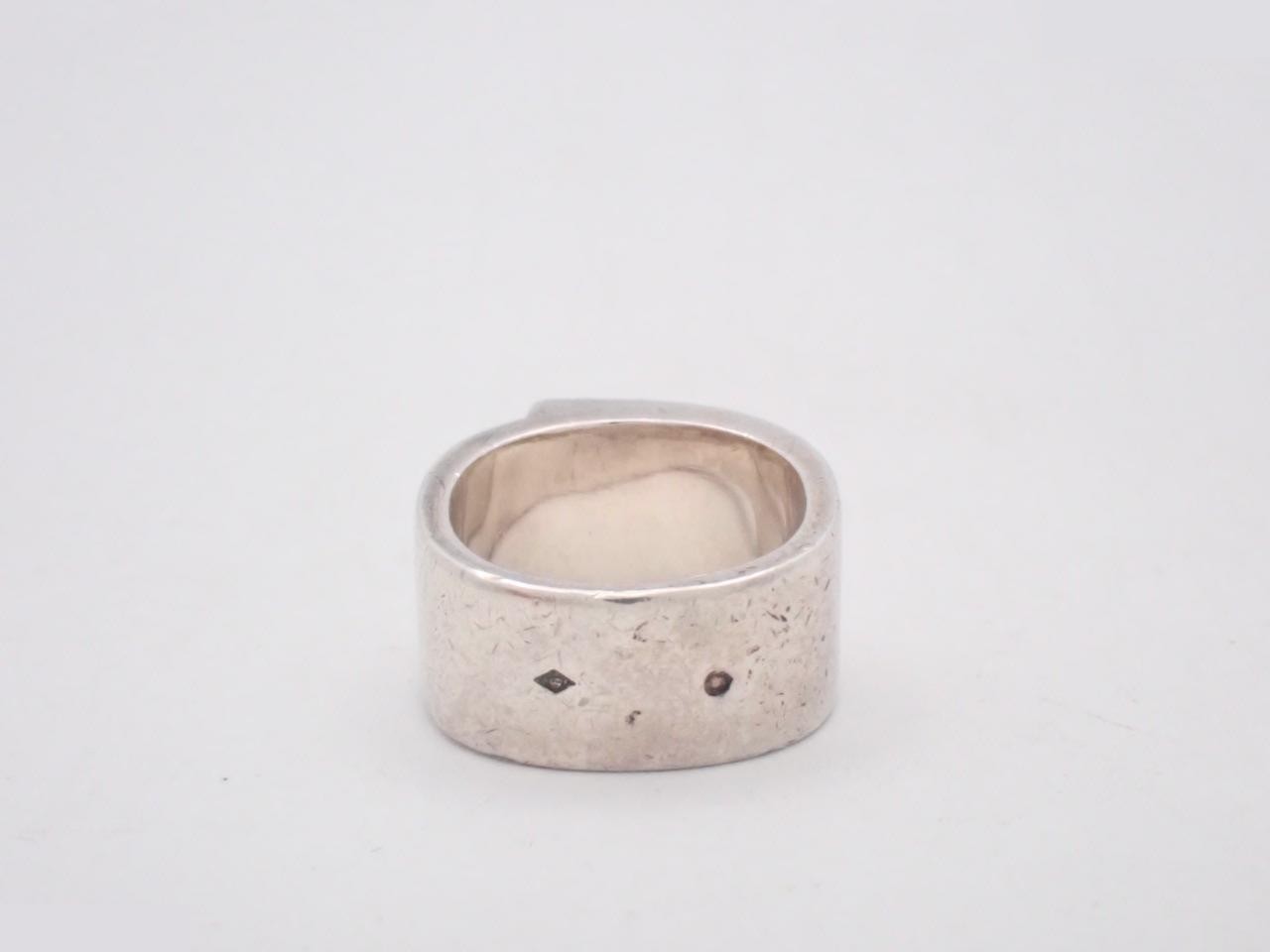 ring, 925 sterling silver, 11.6g, candy pattern, engraved with "52", actual size #10.5 — view 2