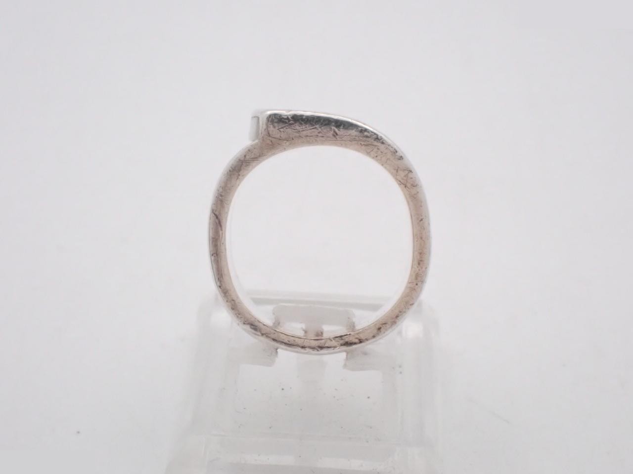 ring, 925 sterling silver, 11.6g, candy pattern, engraved with "52", actual size #10.5 — view 3
