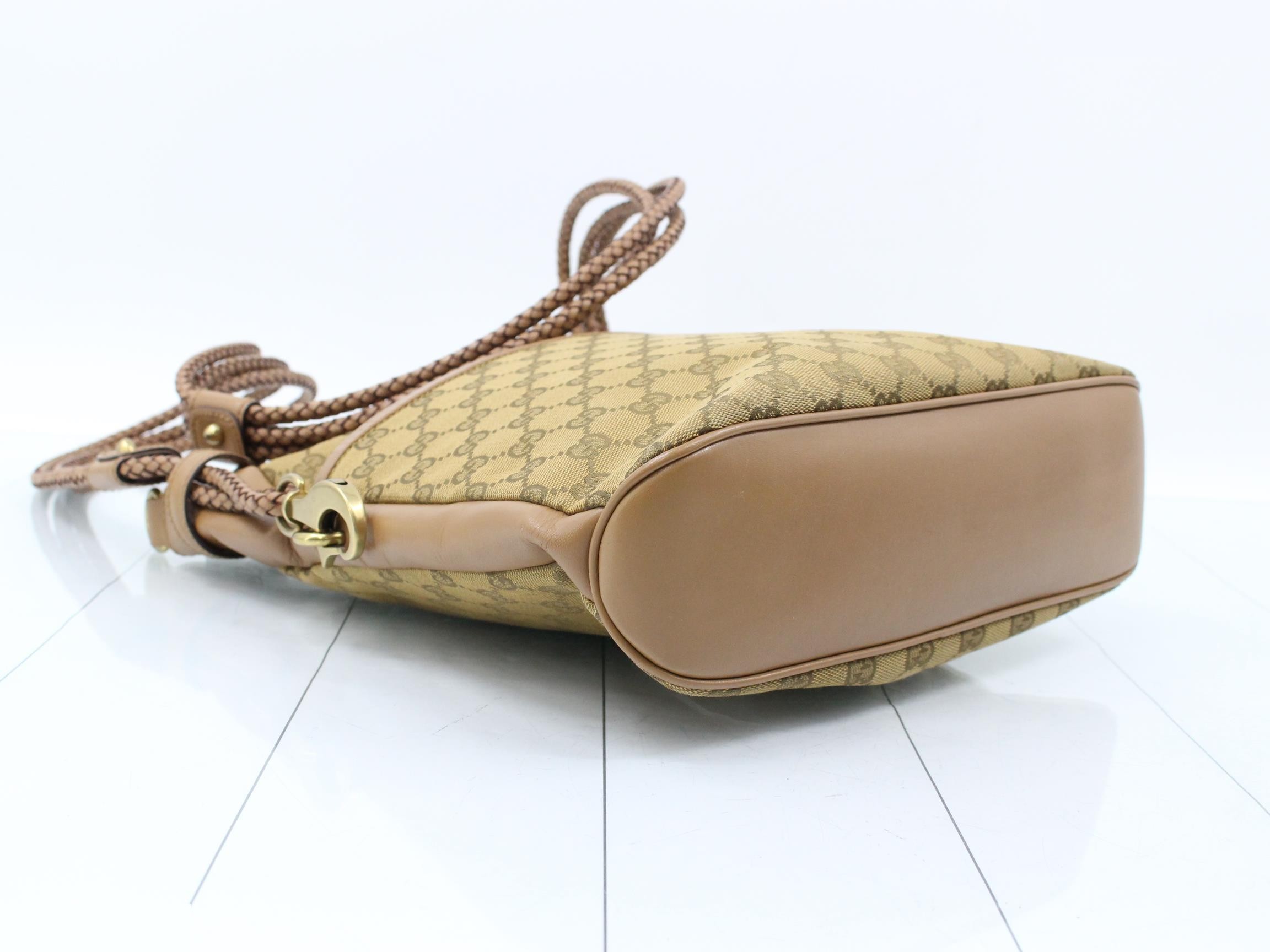 GG canvas leather shoulder bag — view 5