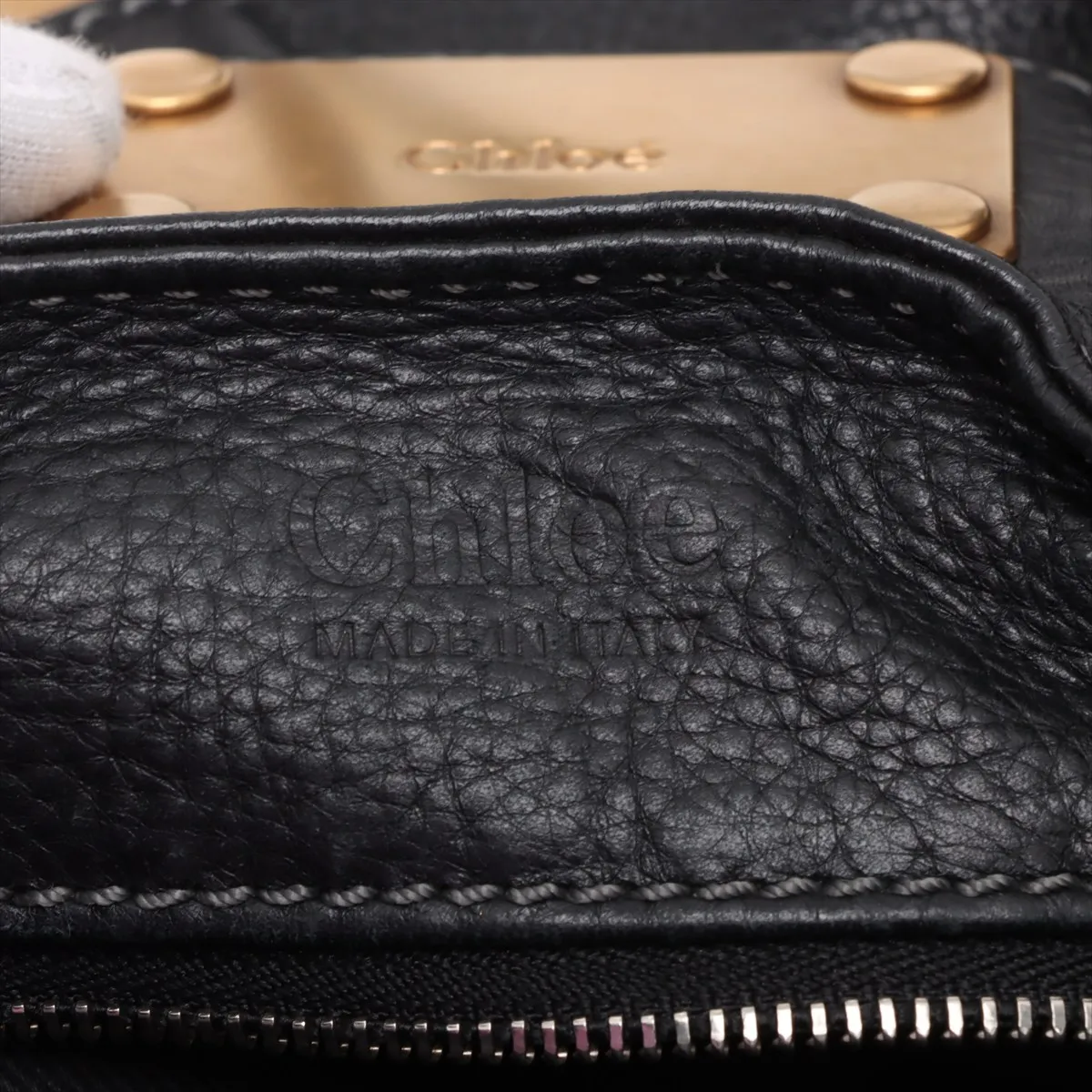 paddington leather handbag black — view 9