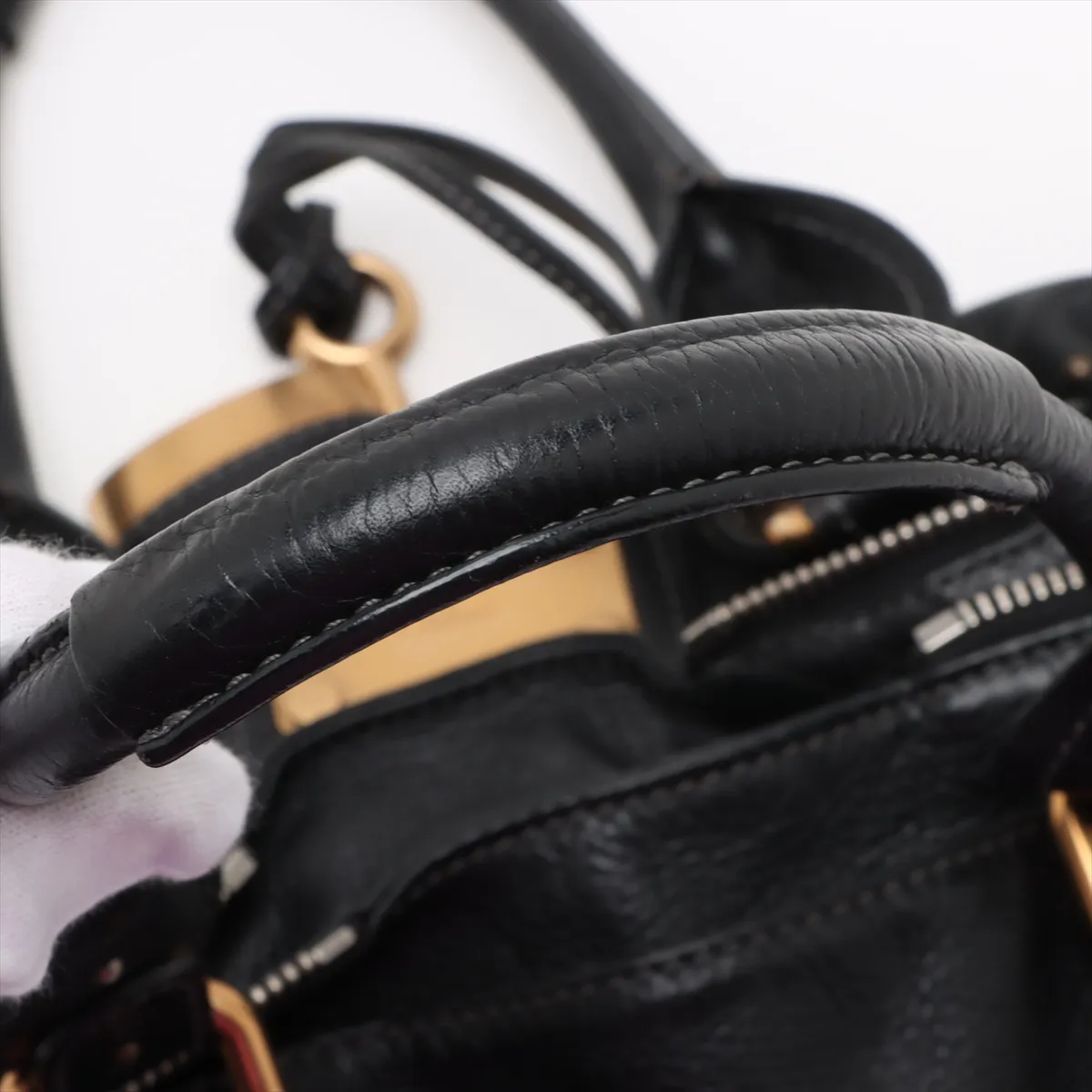 paddington leather handbag black — view 10
