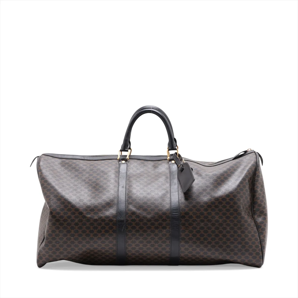 Macadam PVC x Leather Boston Bag, Brown — view 2