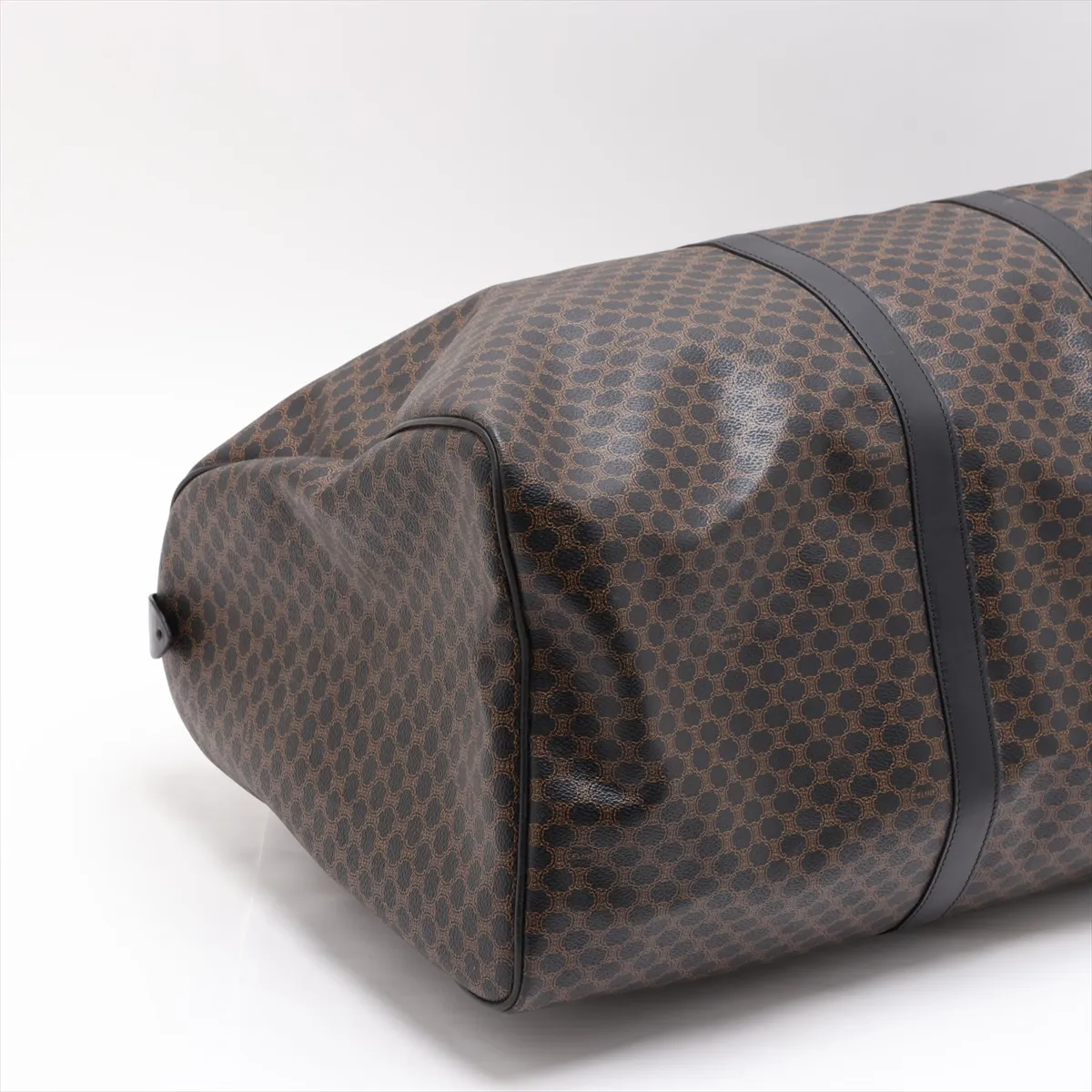 Macadam PVC x Leather Boston Bag, Brown — view 4