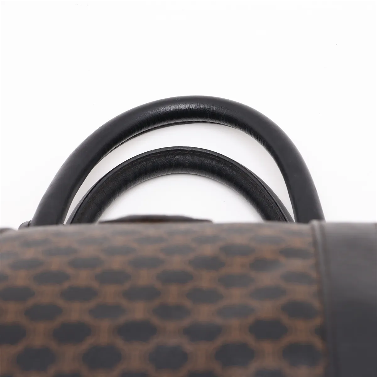 Macadam PVC x Leather Boston Bag, Brown — view 6