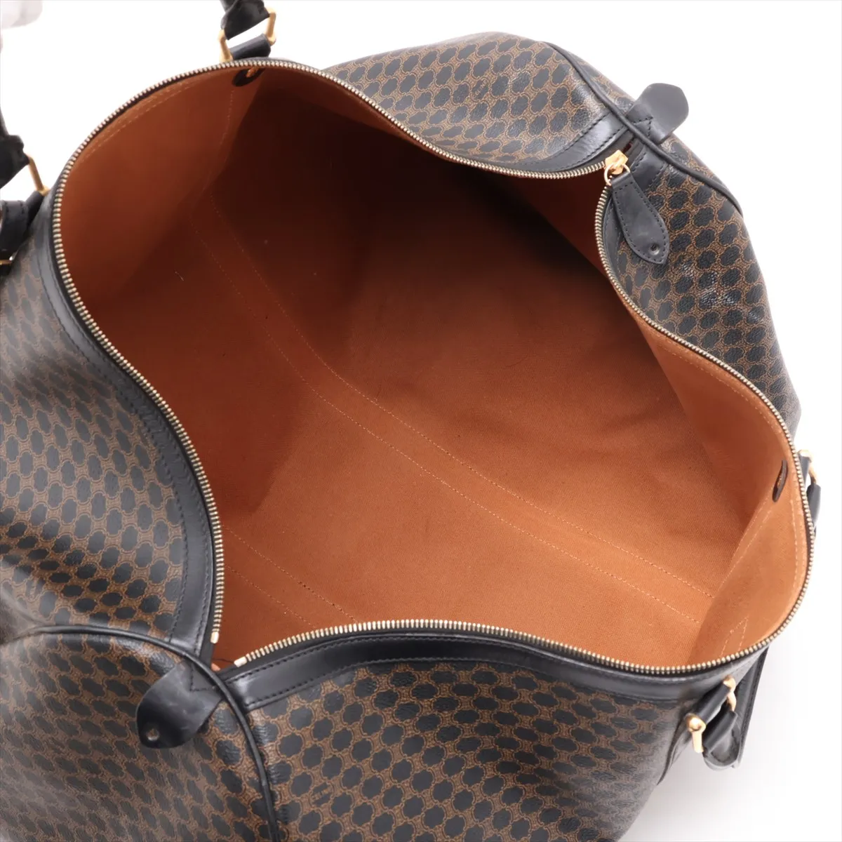 Macadam PVC x Leather Boston Bag, Brown — view 7