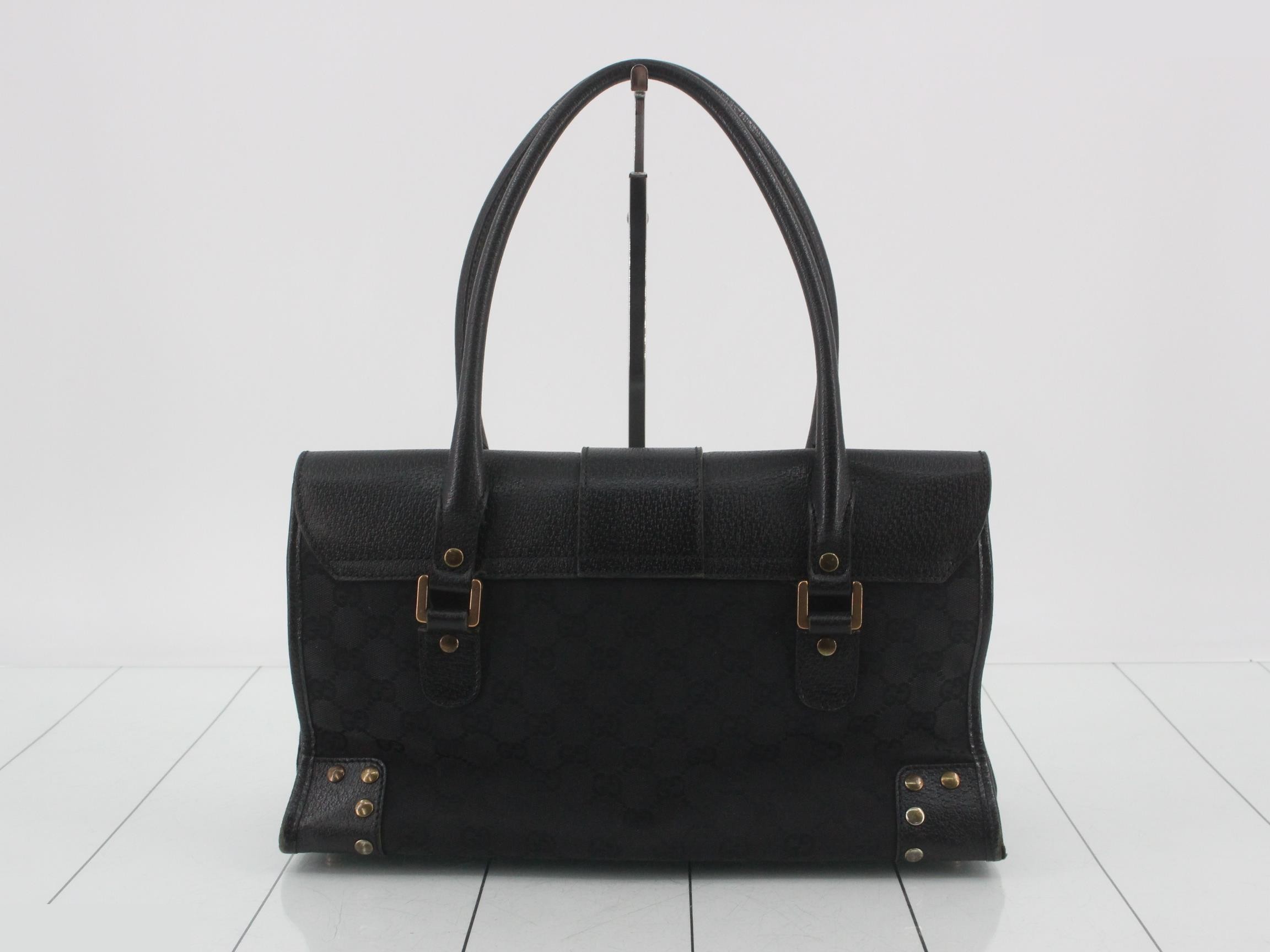 GG Canvas G-Lock Studded Leather Handbag — view 2