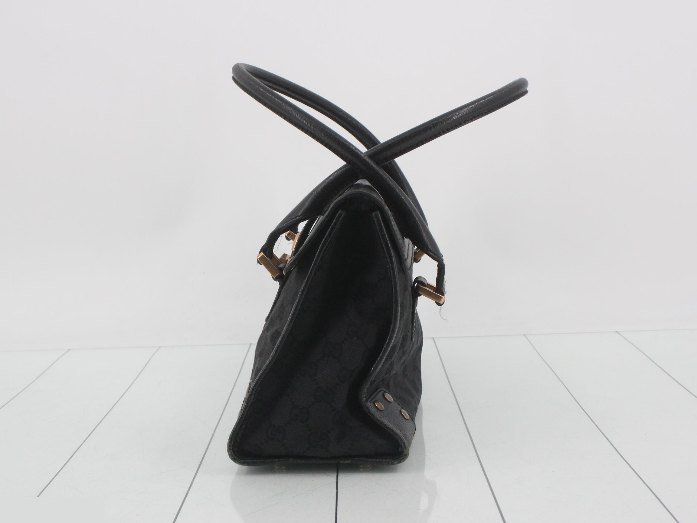 GG Canvas G-Lock Studded Leather Handbag — view 3
