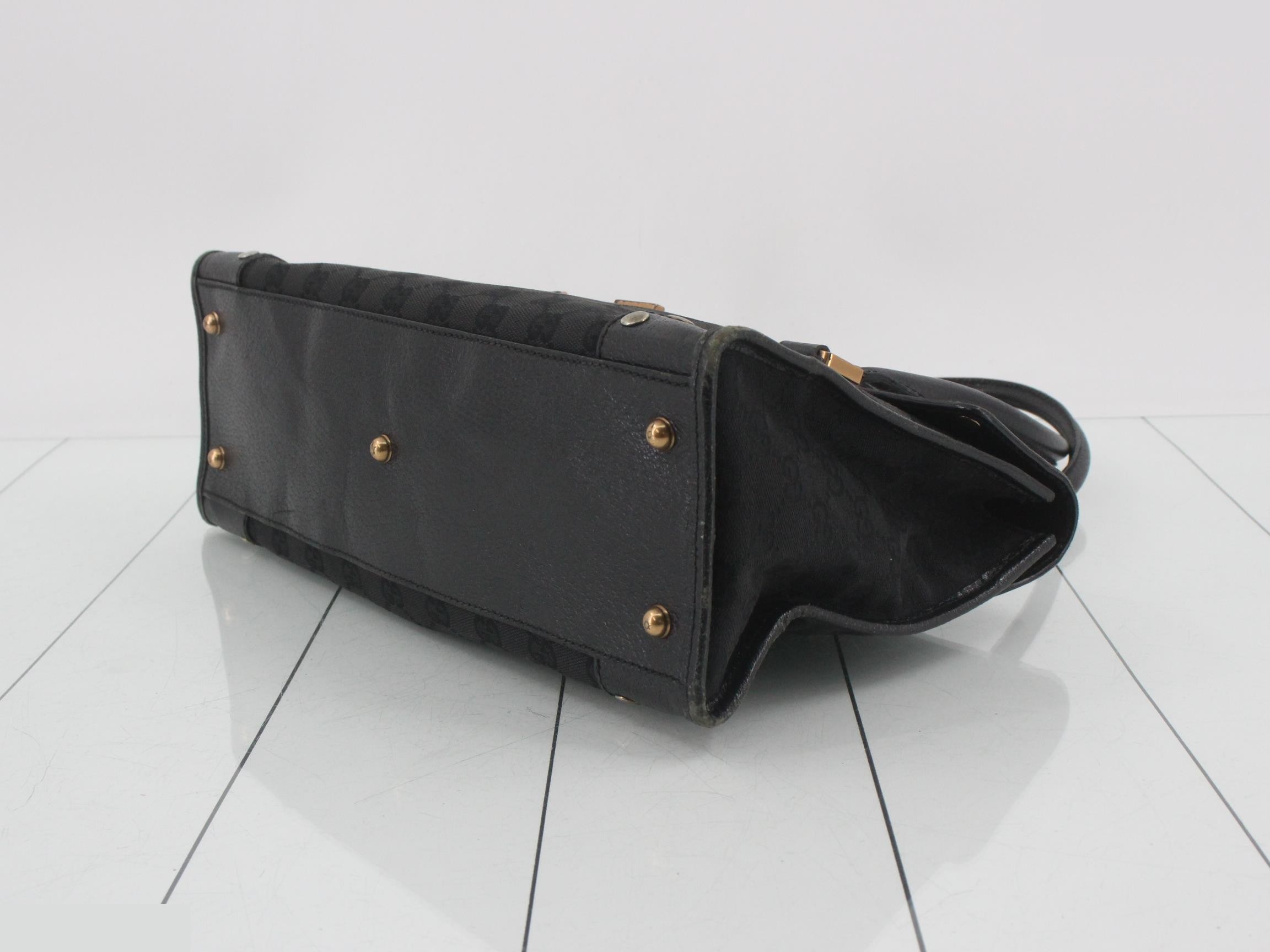GG Canvas G-Lock Studded Leather Handbag — view 6