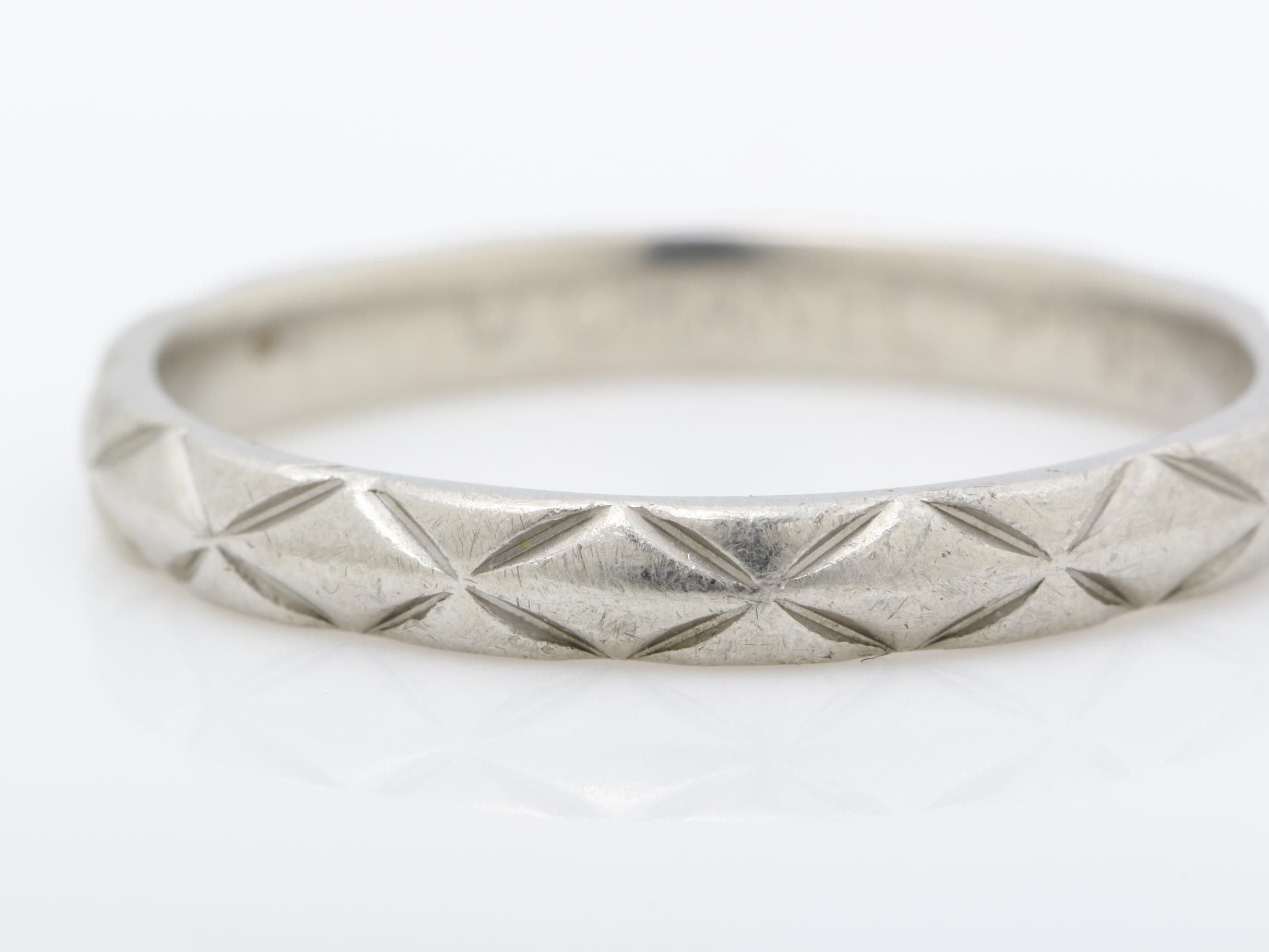 Ring, PT950, 3.2g, #53 / Actual size #12 — view 3
