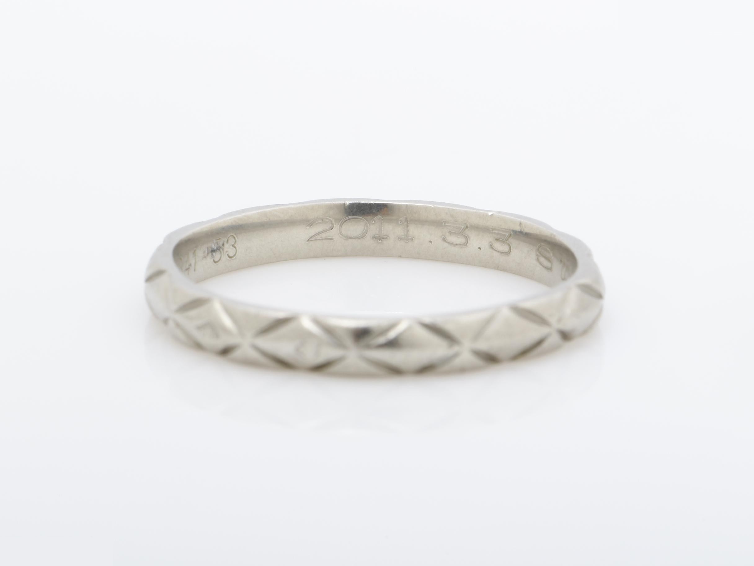 Ring, PT950, 3.2g, #53 / Actual size #12 — view 4