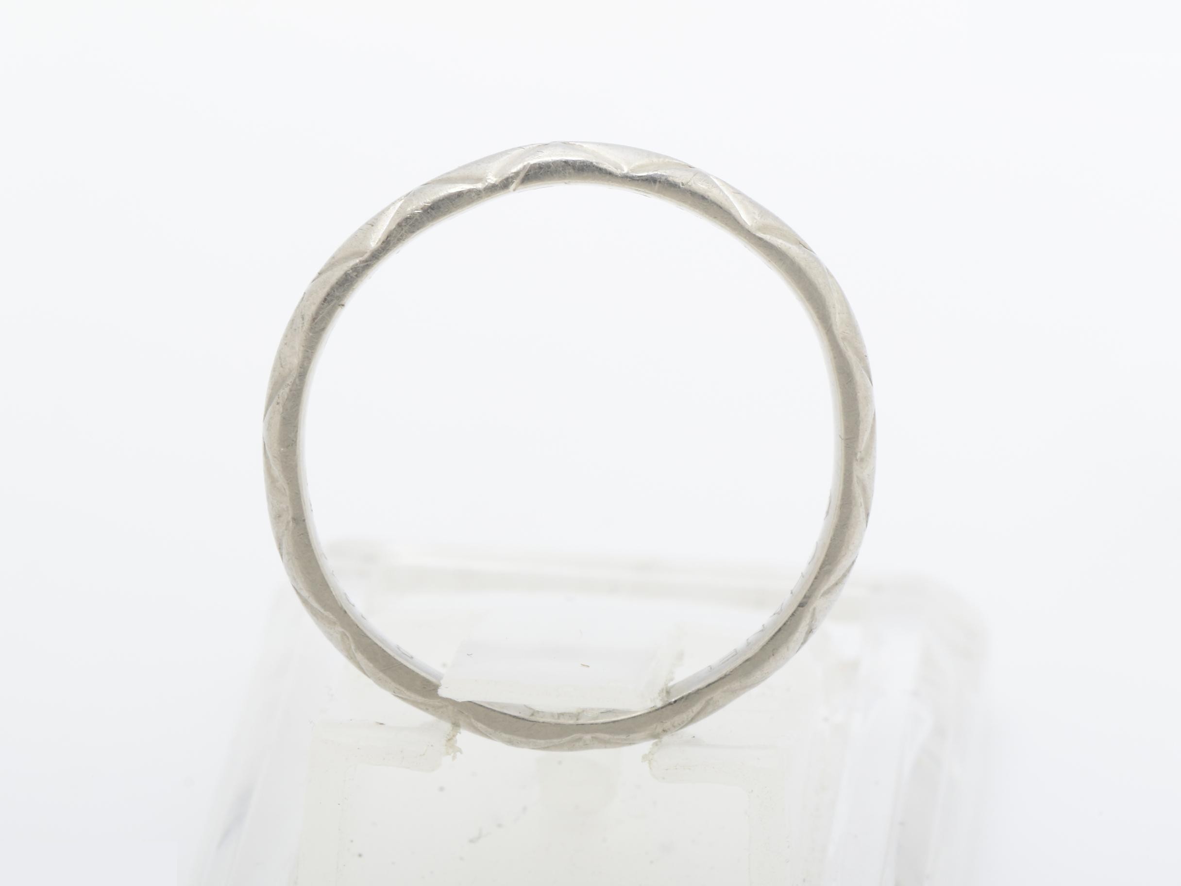 Ring, PT950, 3.2g, #53 / Actual size #12 — view 5