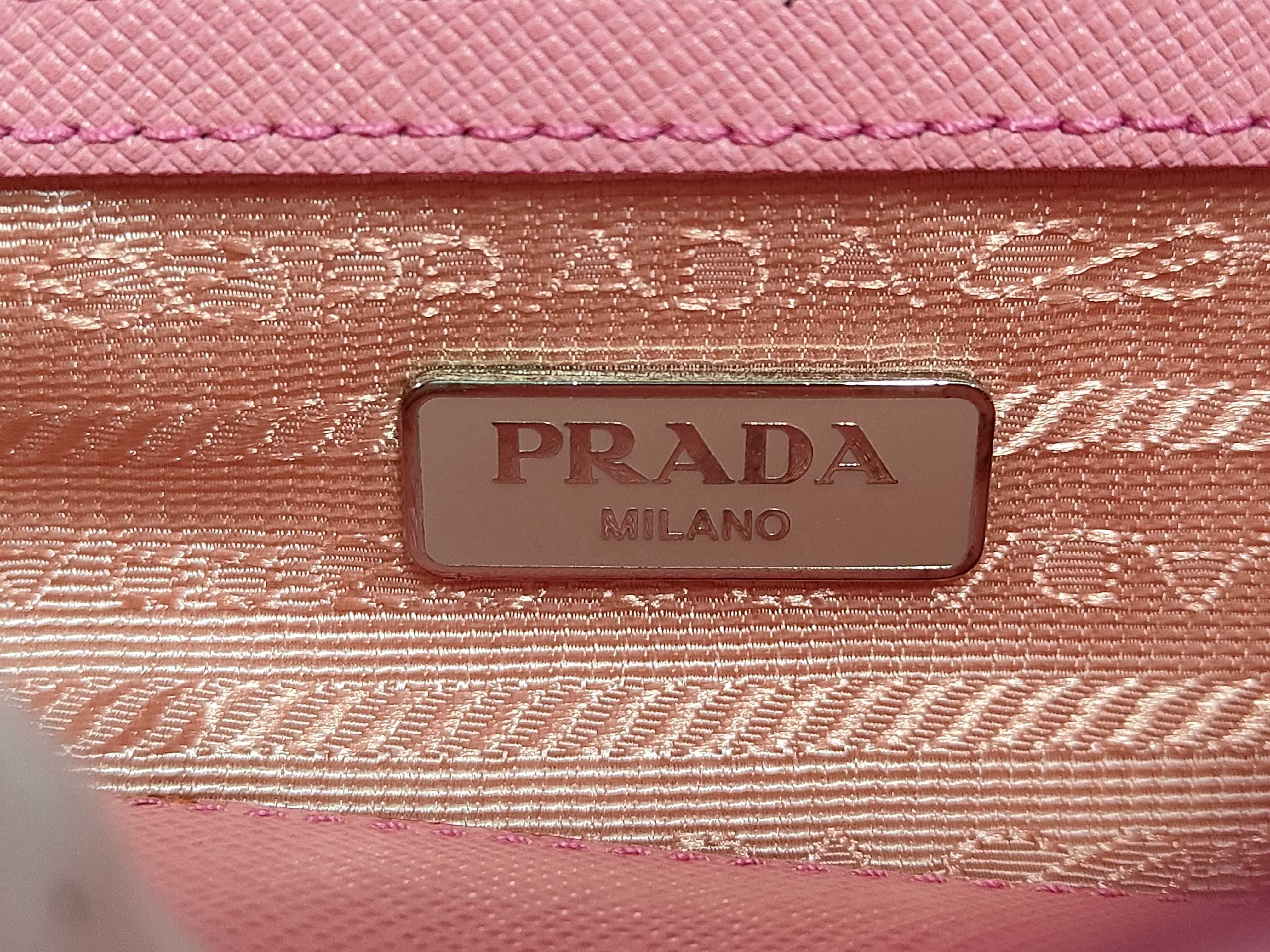 chain shoulder bag, quilted, pink. — view 7