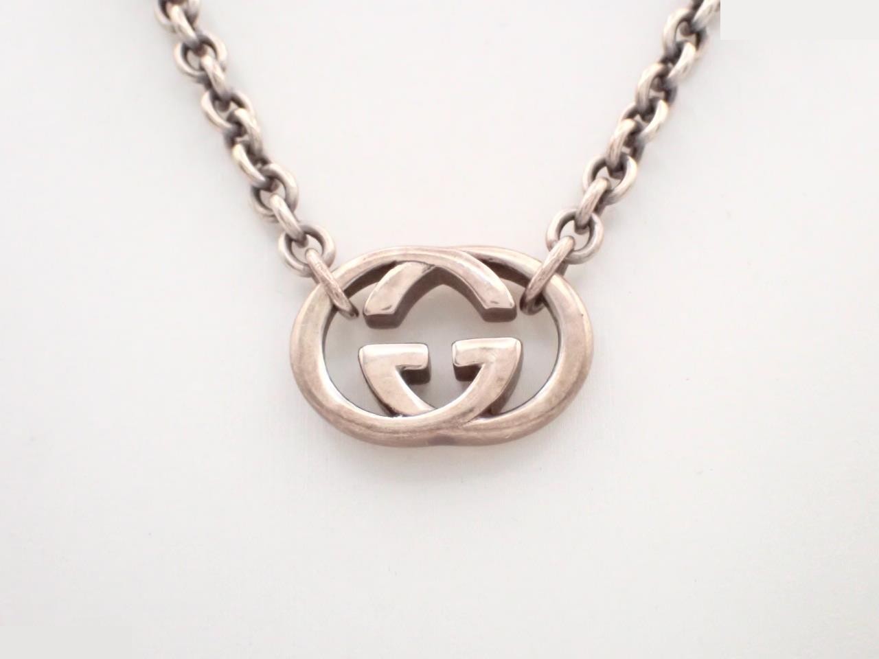 Interlocking G Silver Necklace 925/28.1g