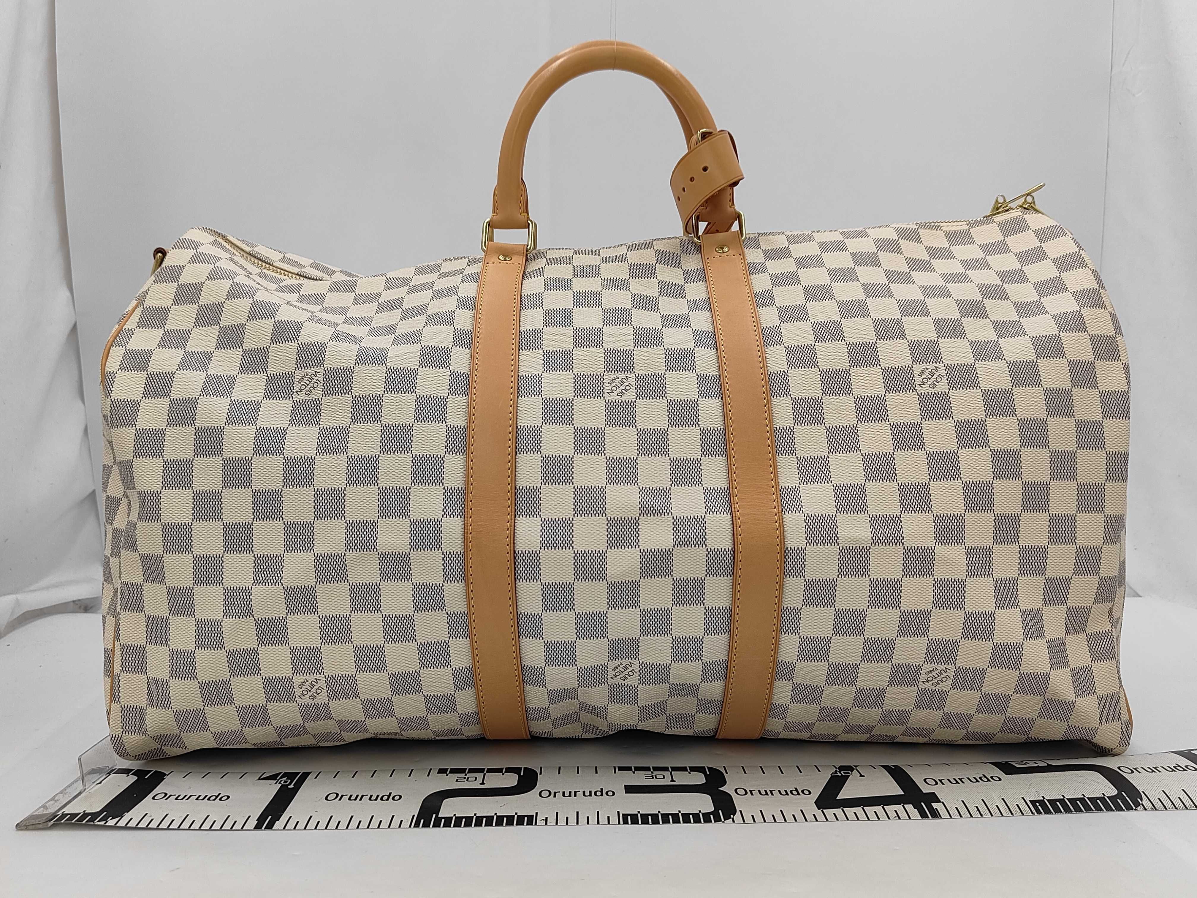 Damier Azur Keepall Bandoulière 55 Boston Bag — view 2