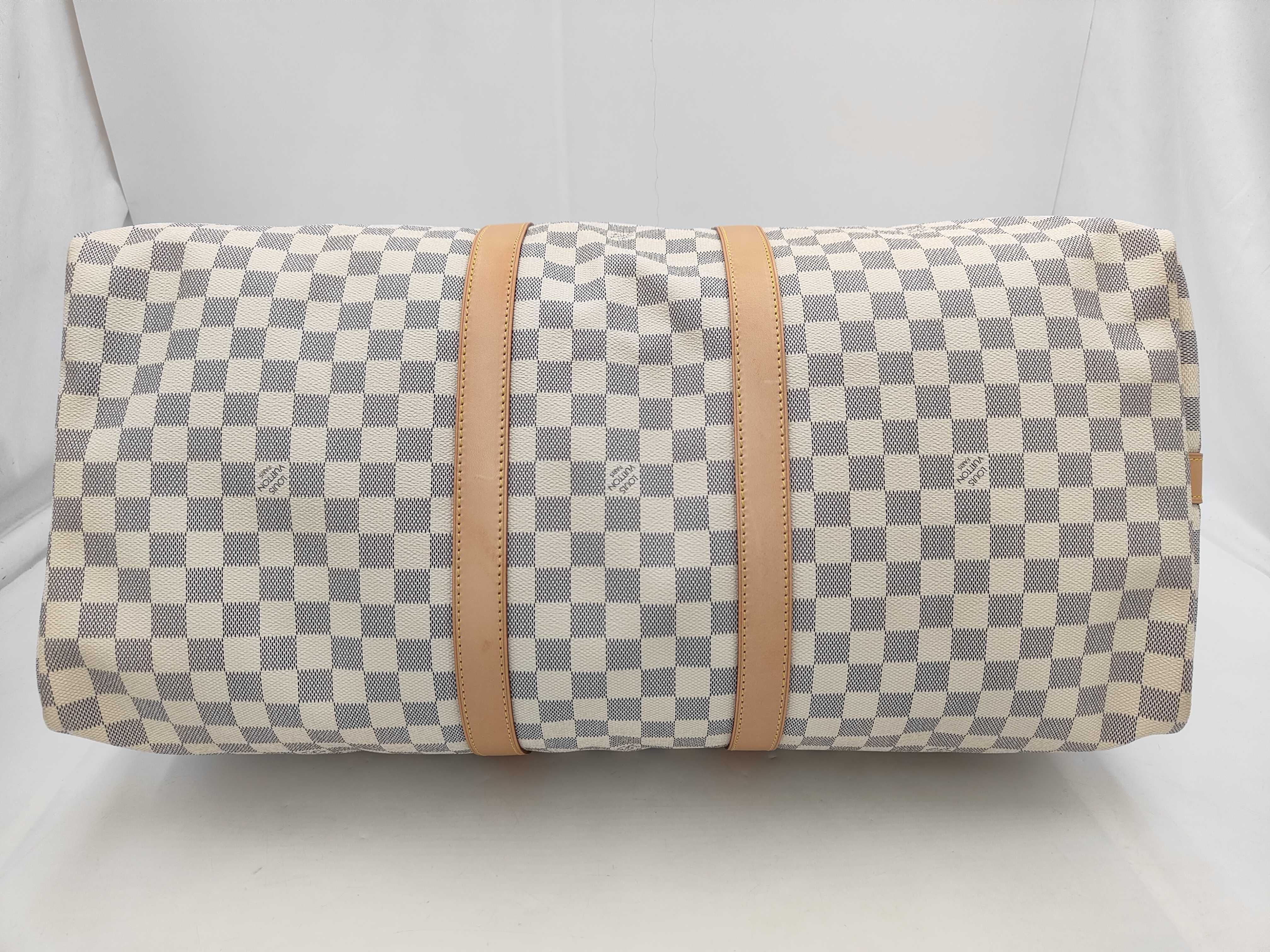 Damier Azur Keepall Bandoulière 55 Boston Bag — view 3