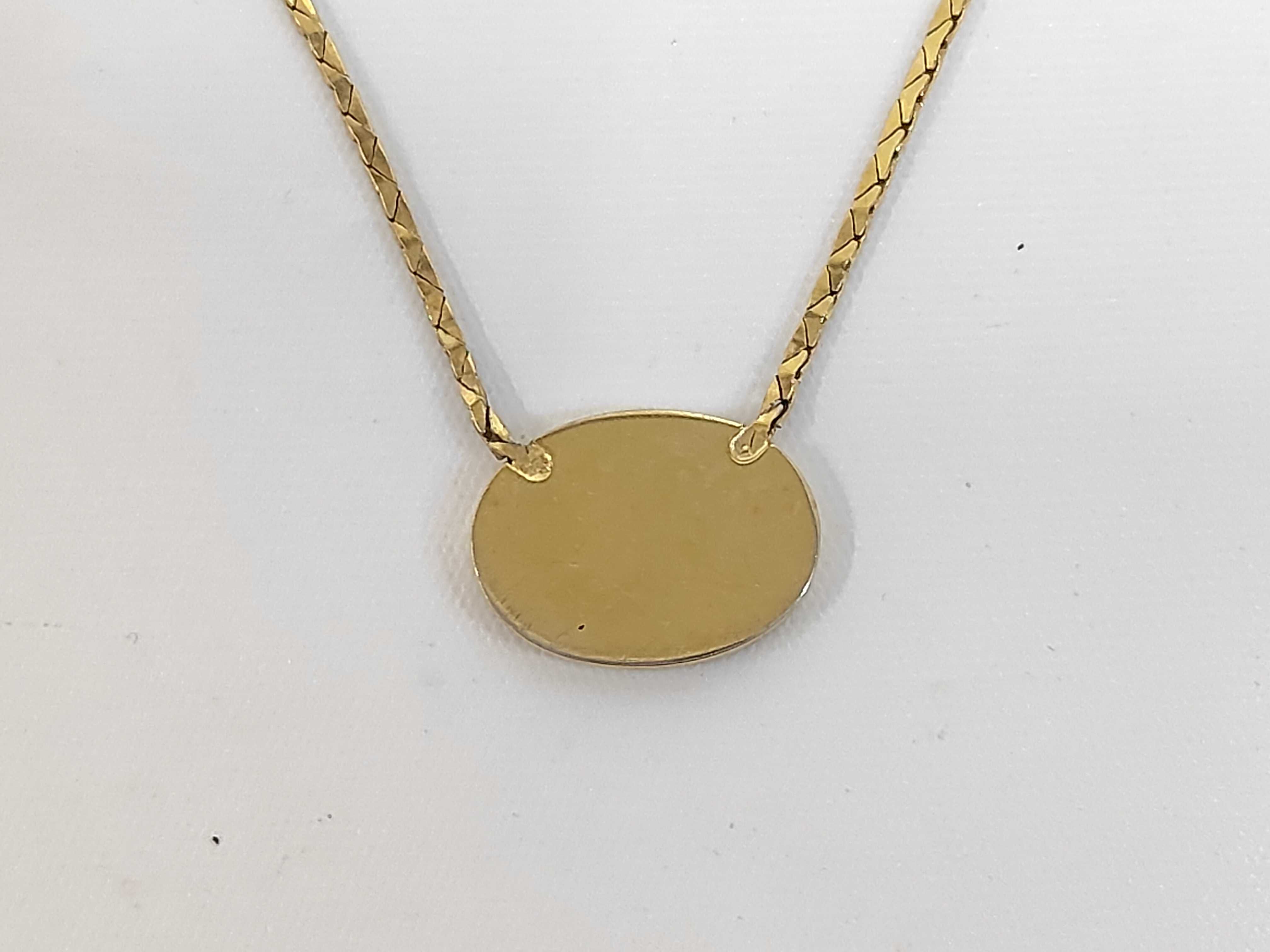 Oval Bleak Necklace GP Rhinestone Gold Dior Necklace — view 2