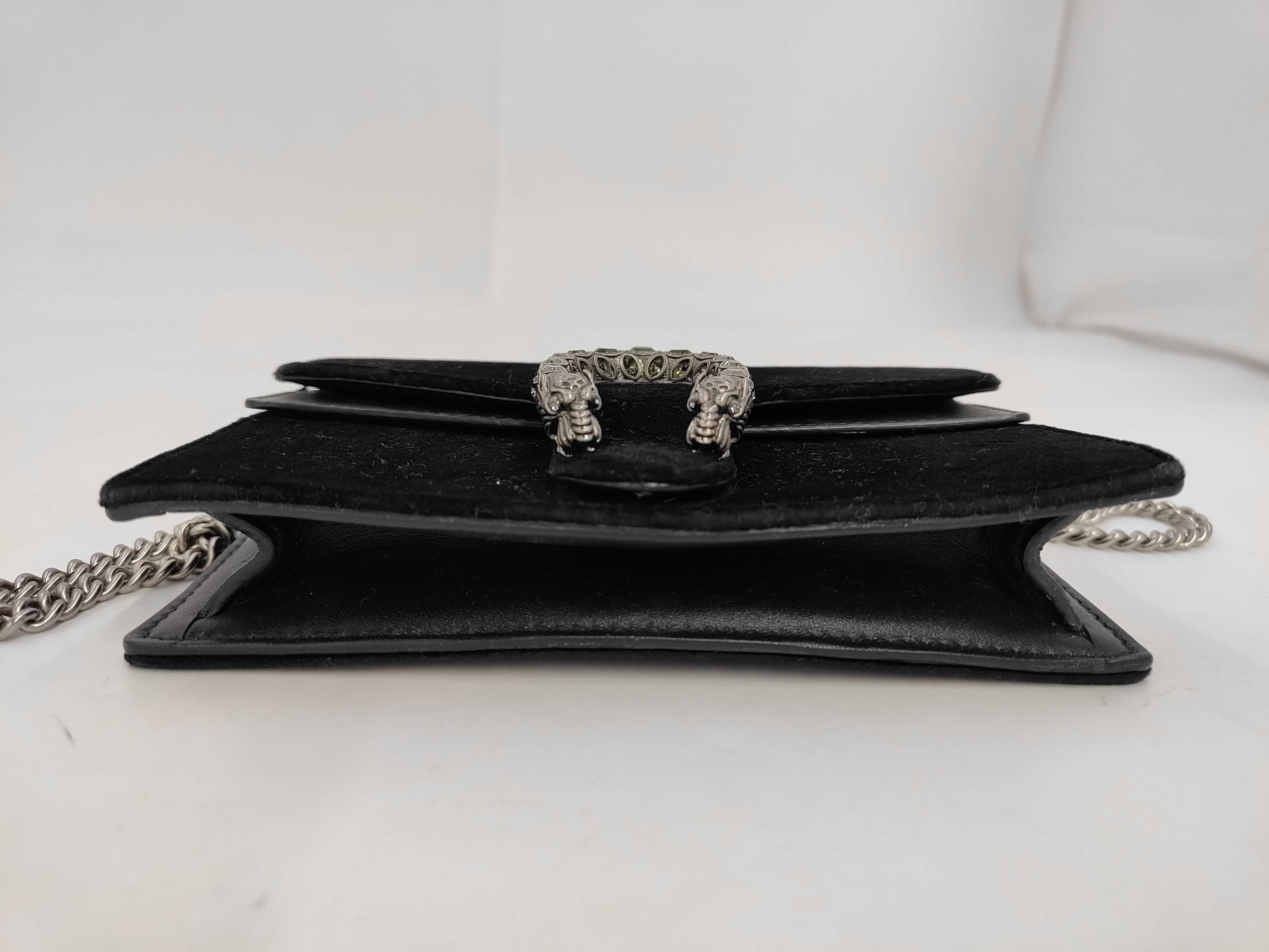Dionysus Velour x Leather Black 476432 Mini Shoulder Bag — view 4