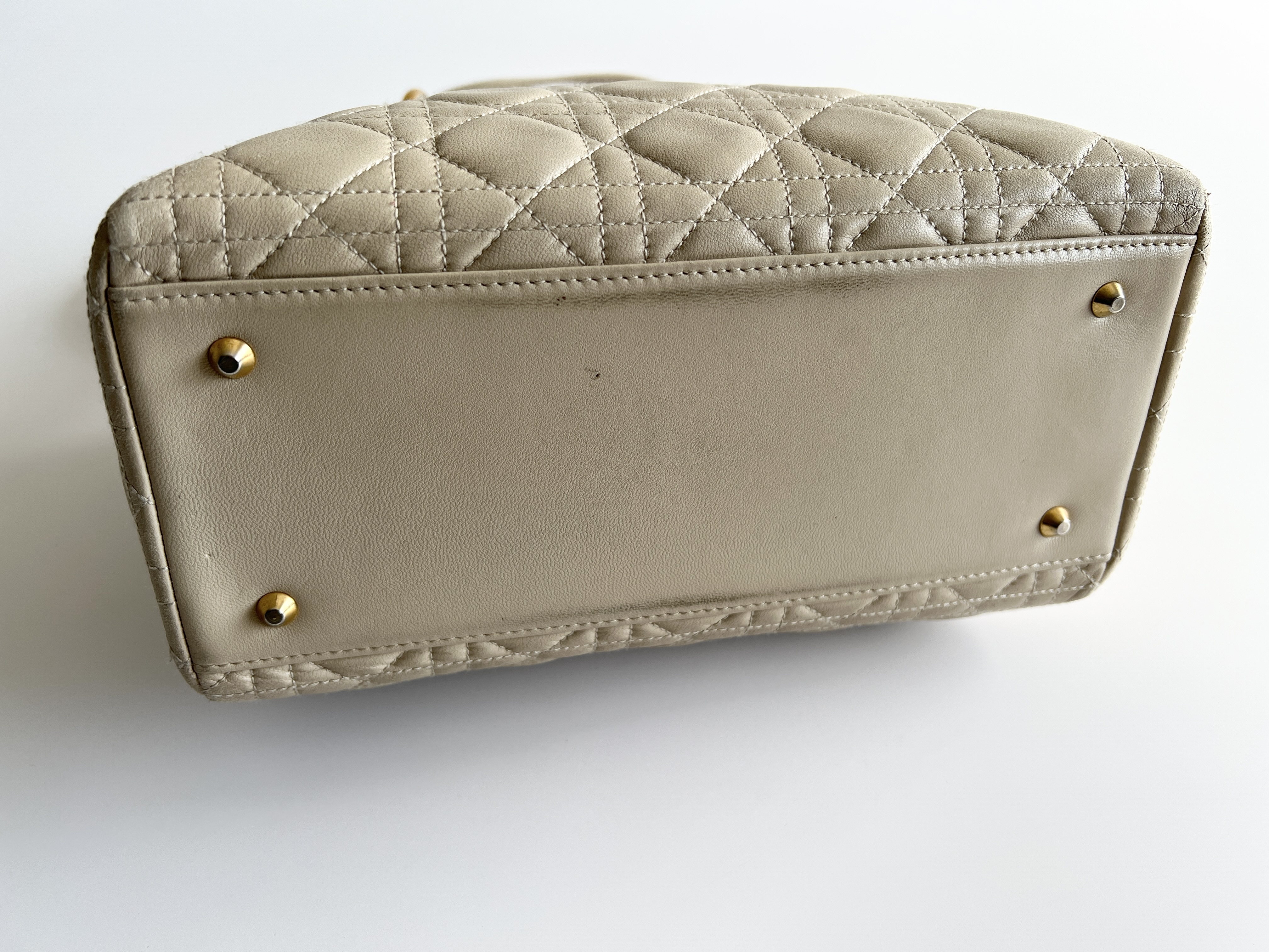 Lady Dior Cannage Leather Lambskin 2way Handbag Shoulder Bag — view 15