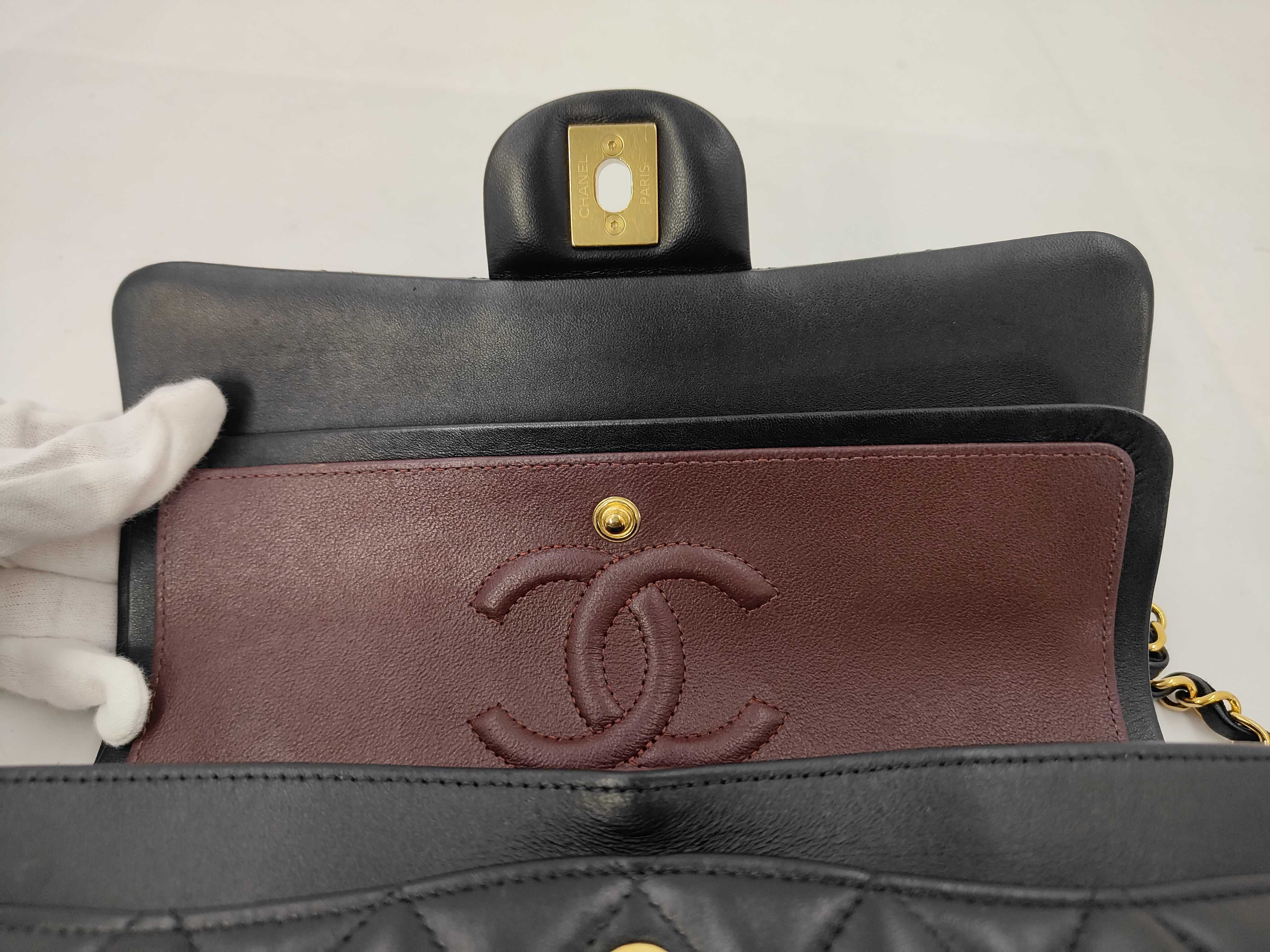 Matelassé 23 Lambskin Double Flap Double Chain Shoulder Bag — view 11