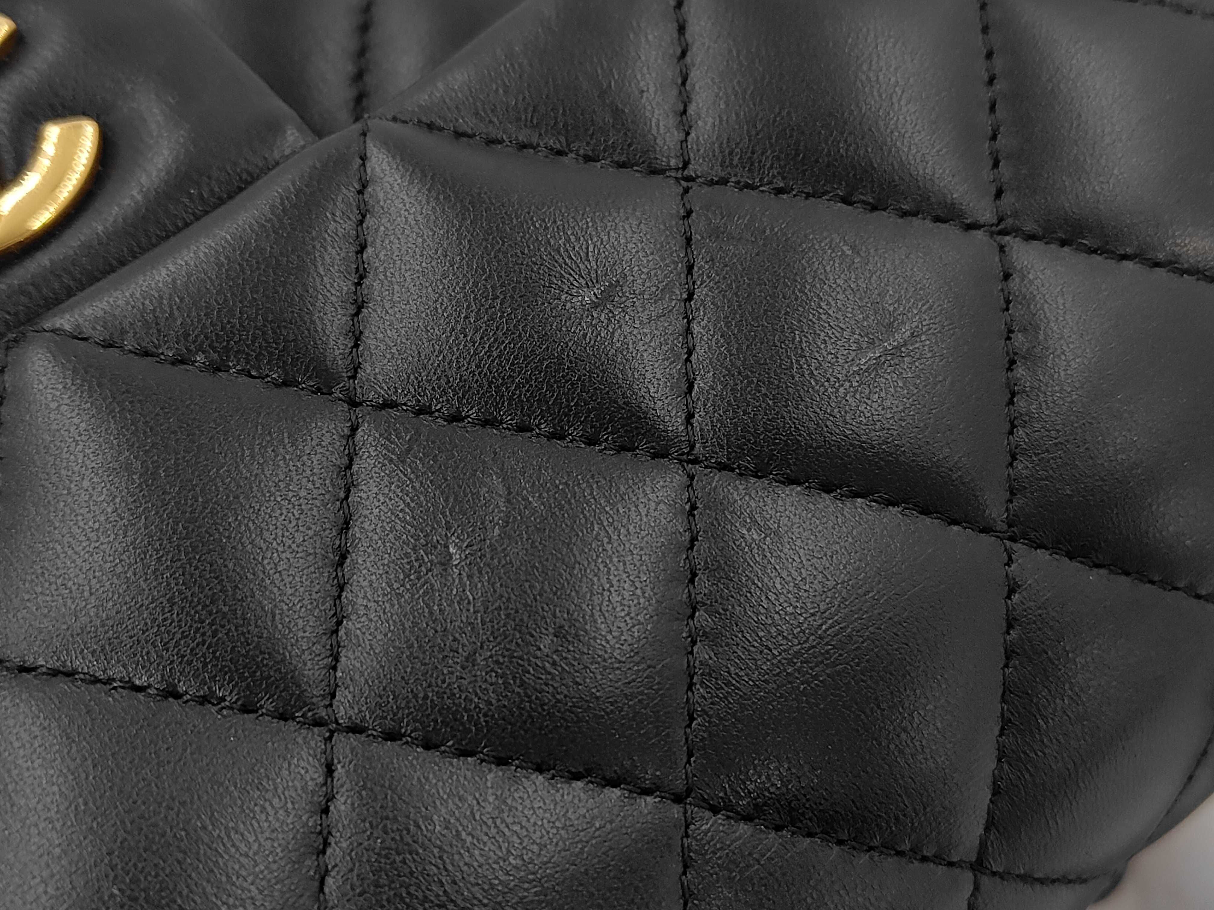 Matelassé 23 Lambskin Double Flap Double Chain Shoulder Bag — view 12