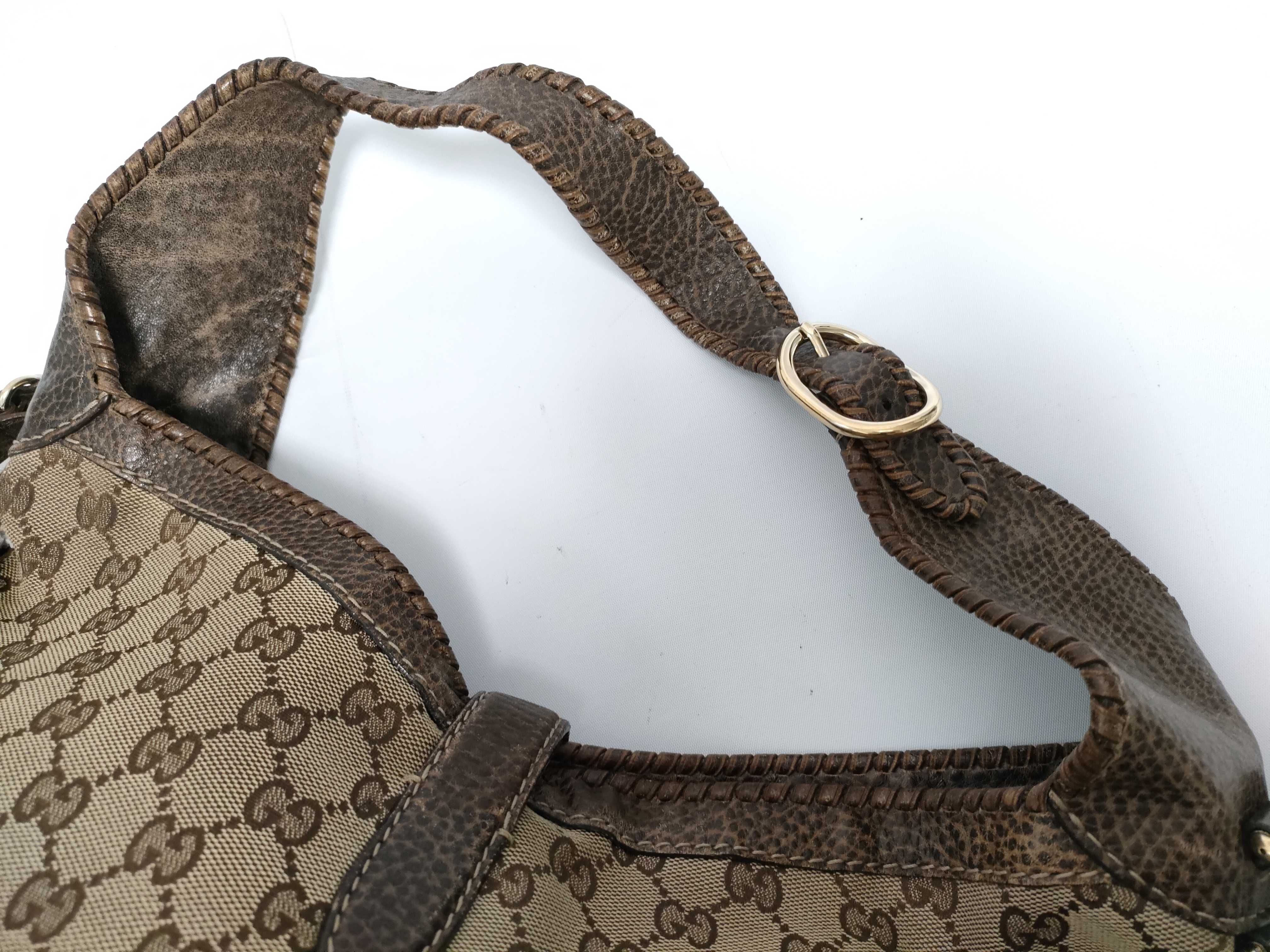 GG Canvas Brown Canvas GG Monogram Bamboo Tassel Jackie Bag with Long Shoulder Strap — view 5