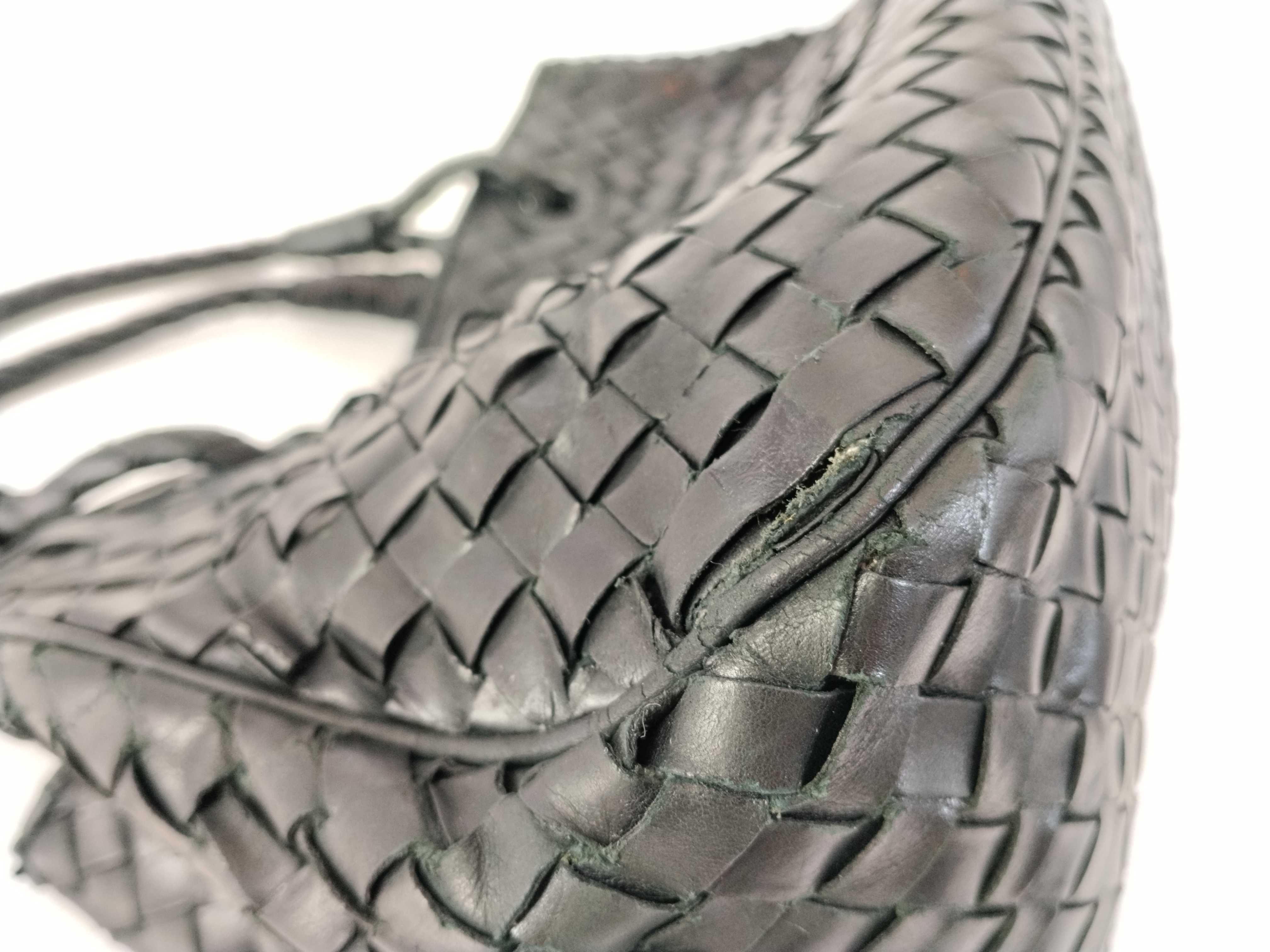 Intrecciato Bottega Veneta Handbag Leather Intrecciato Black Handbag — view 6