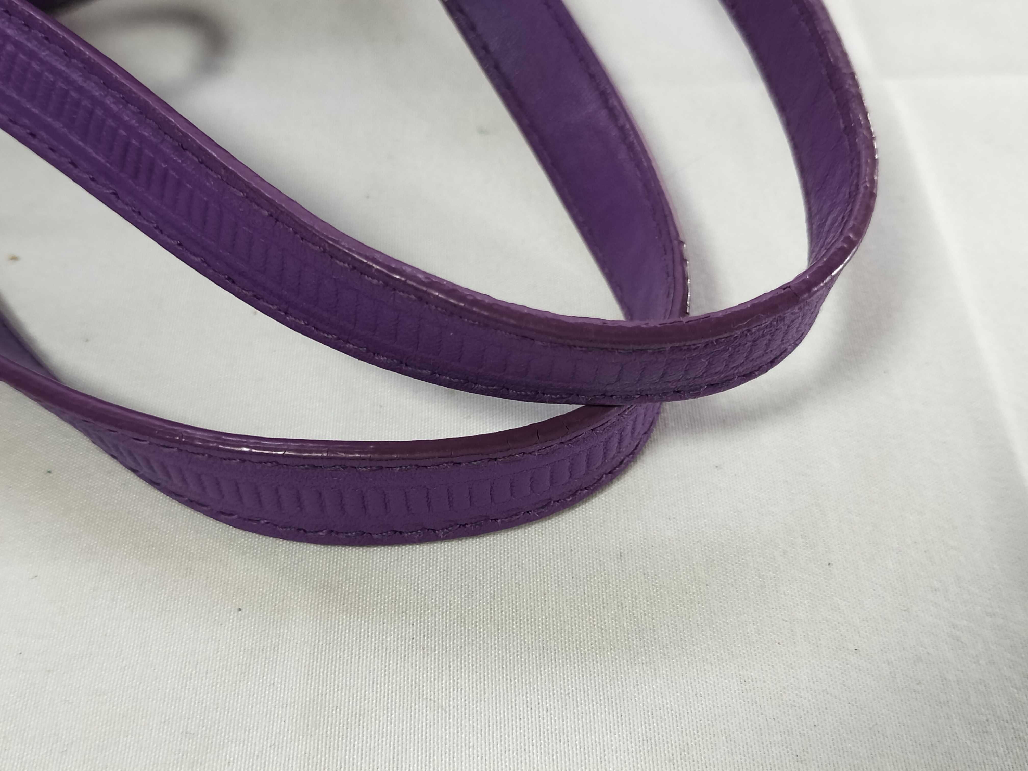Intrecciato Illusion Nylon Tote Bag, Purple — view 4
