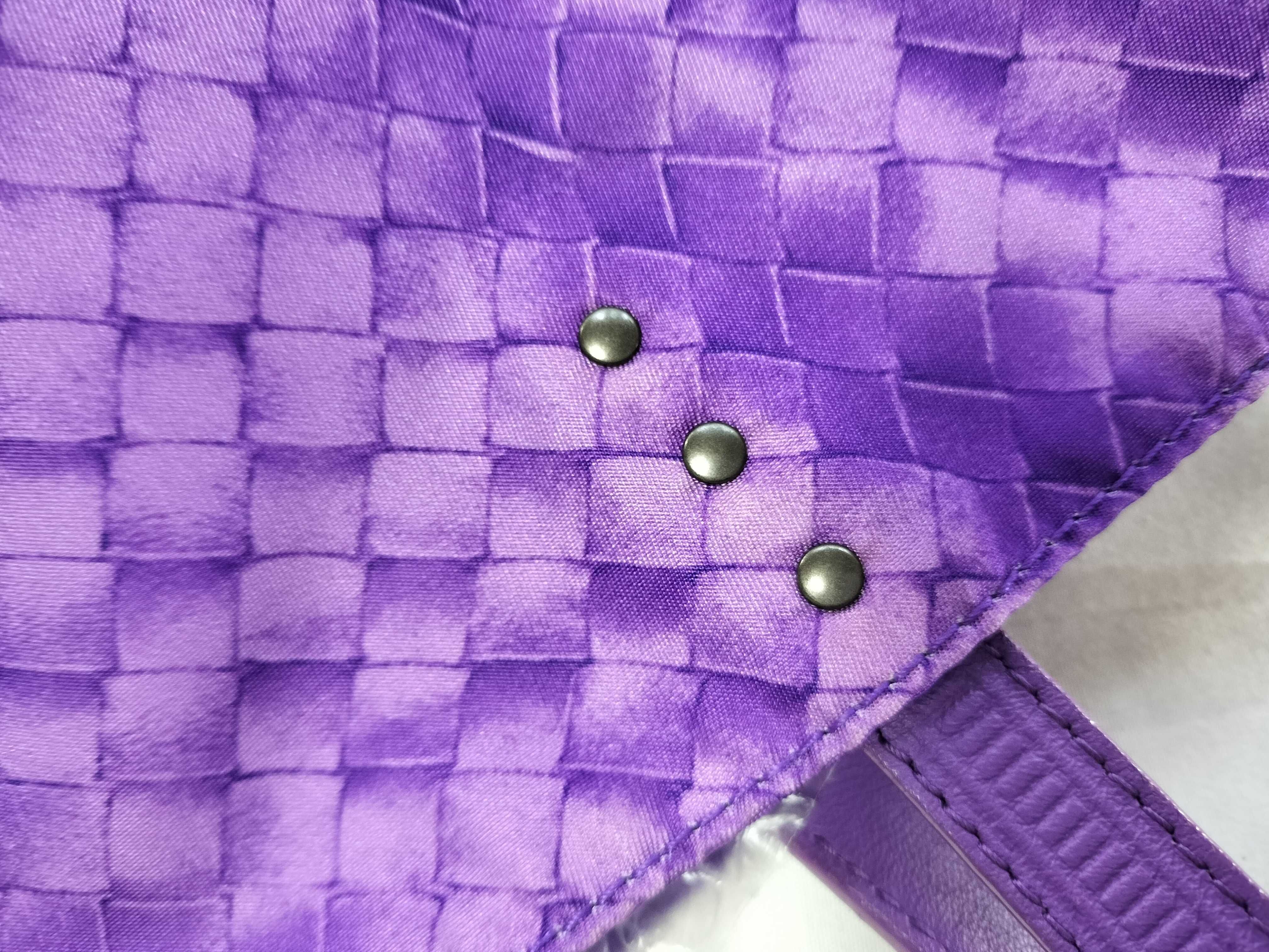 Intrecciato Illusion Nylon Tote Bag, Purple — view 5