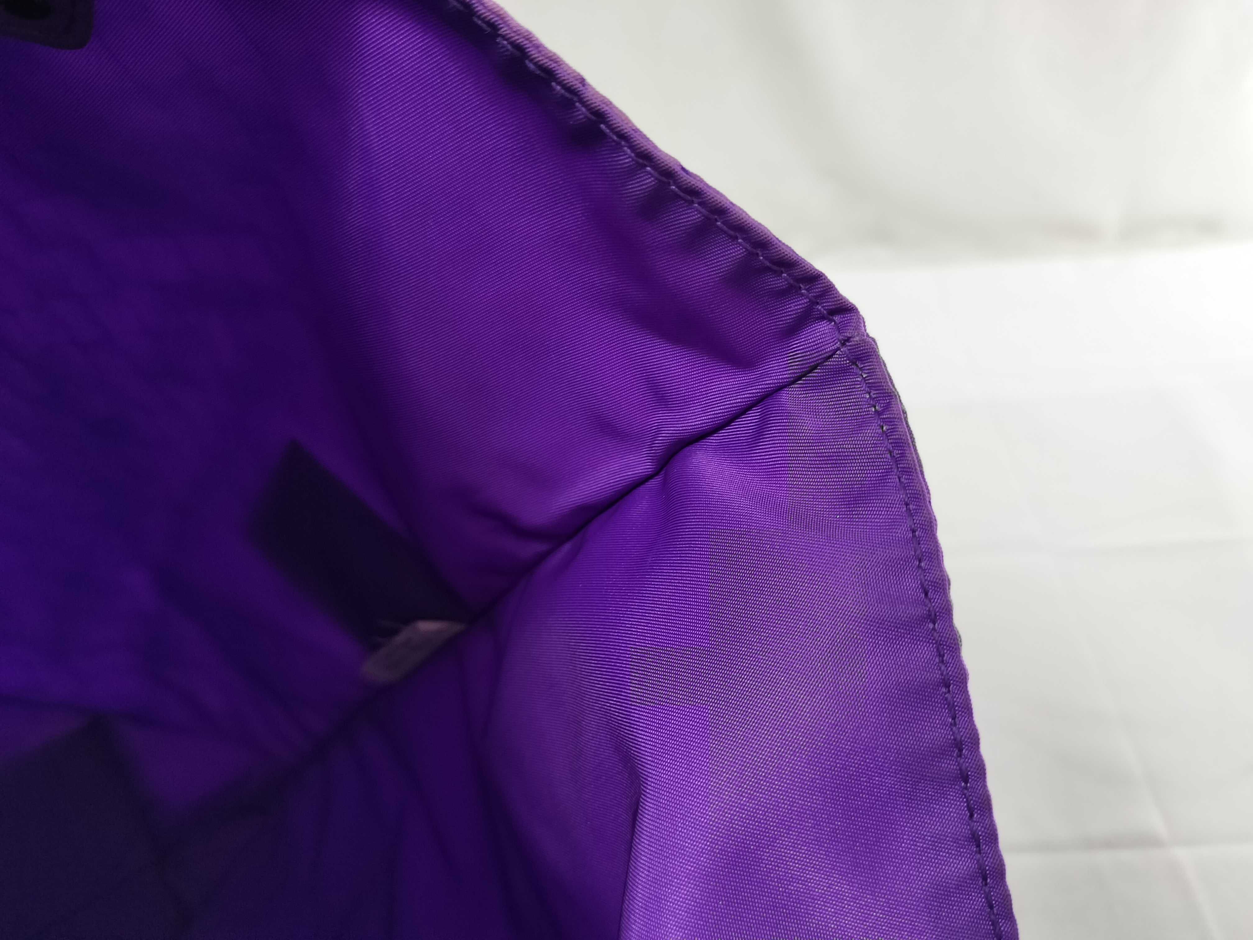 Intrecciato Illusion Nylon Tote Bag, Purple — view 8