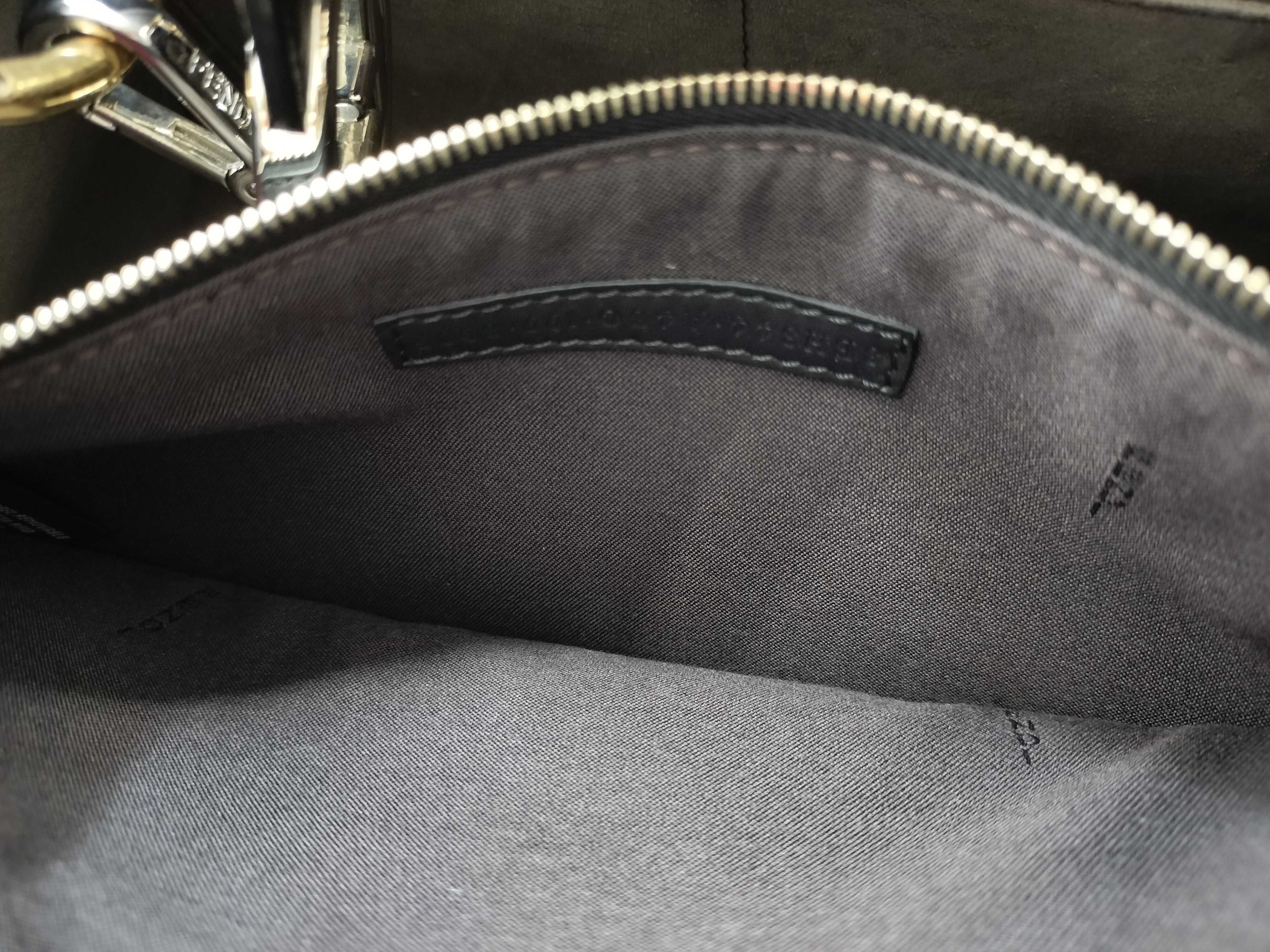 Runaway Leather 2-Way Handbag, Black x Red, 8BH344 (Handbag) — view 12