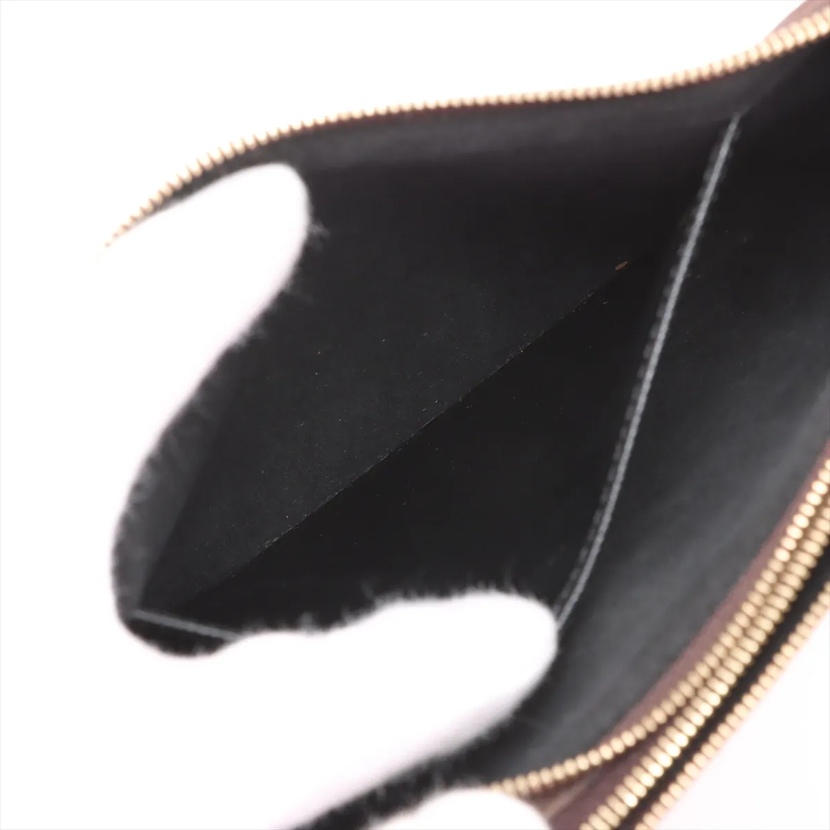 Giant Monogram Reverse Pochette Double Zip M69203 GI0230 Brown RFID Reactive — view 9
