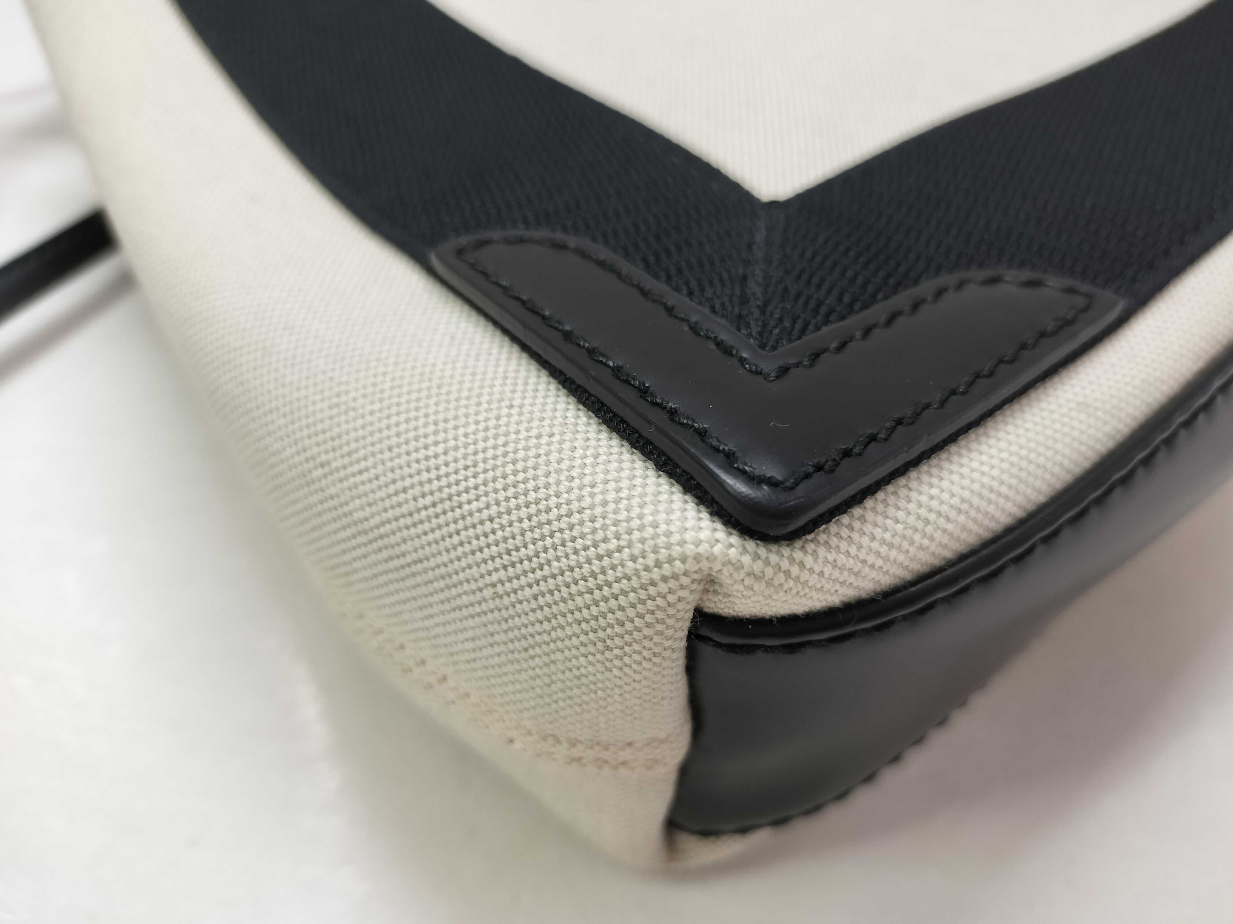 Navy Cabas XS Canvas x Leather 2-Way Handbag — view 6