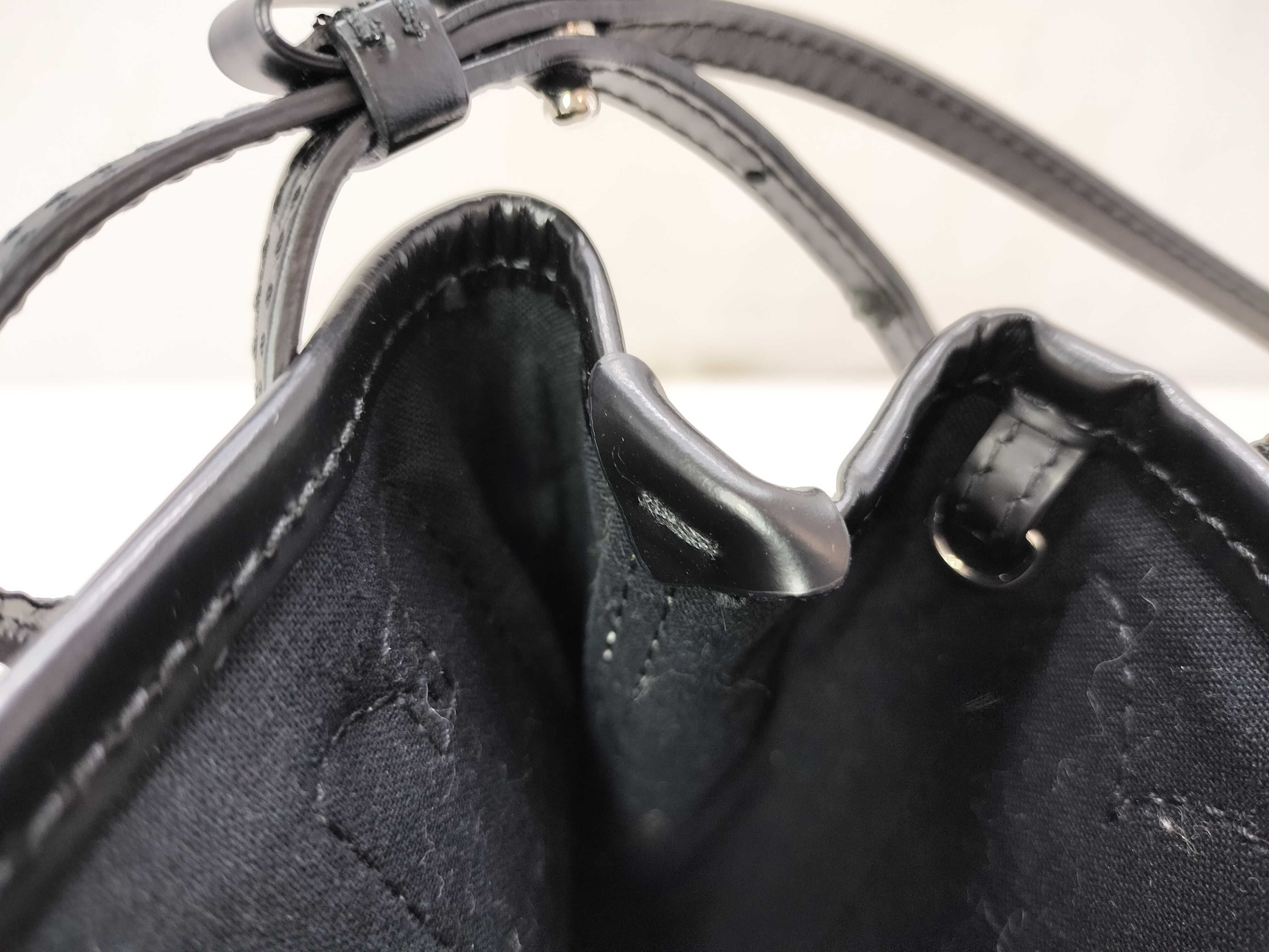 Navy Cabas XS Canvas x Leather 2-Way Handbag — view 10