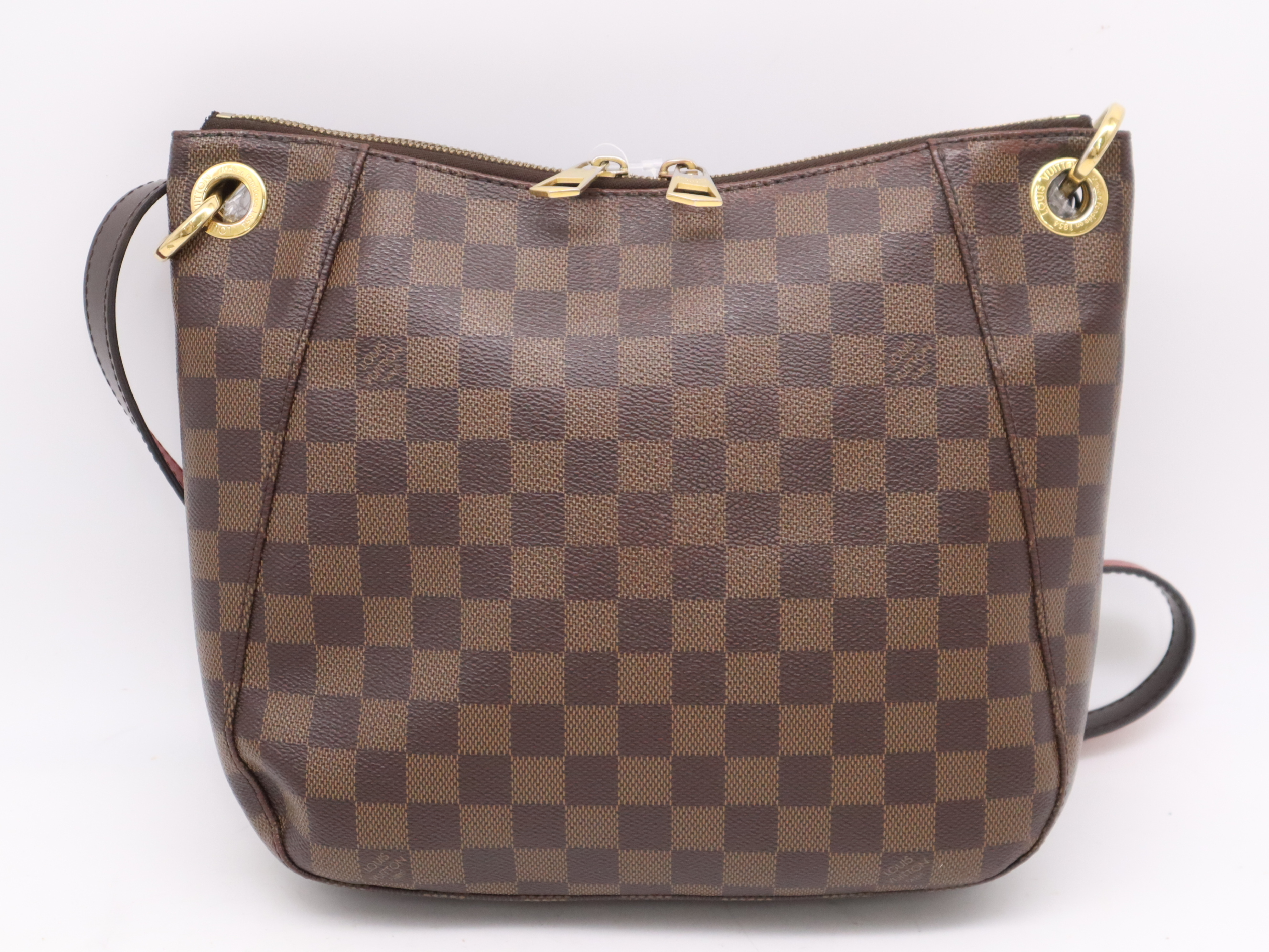 N42230 Damier South Bank Shoulder Bag with Fringe — view 2
