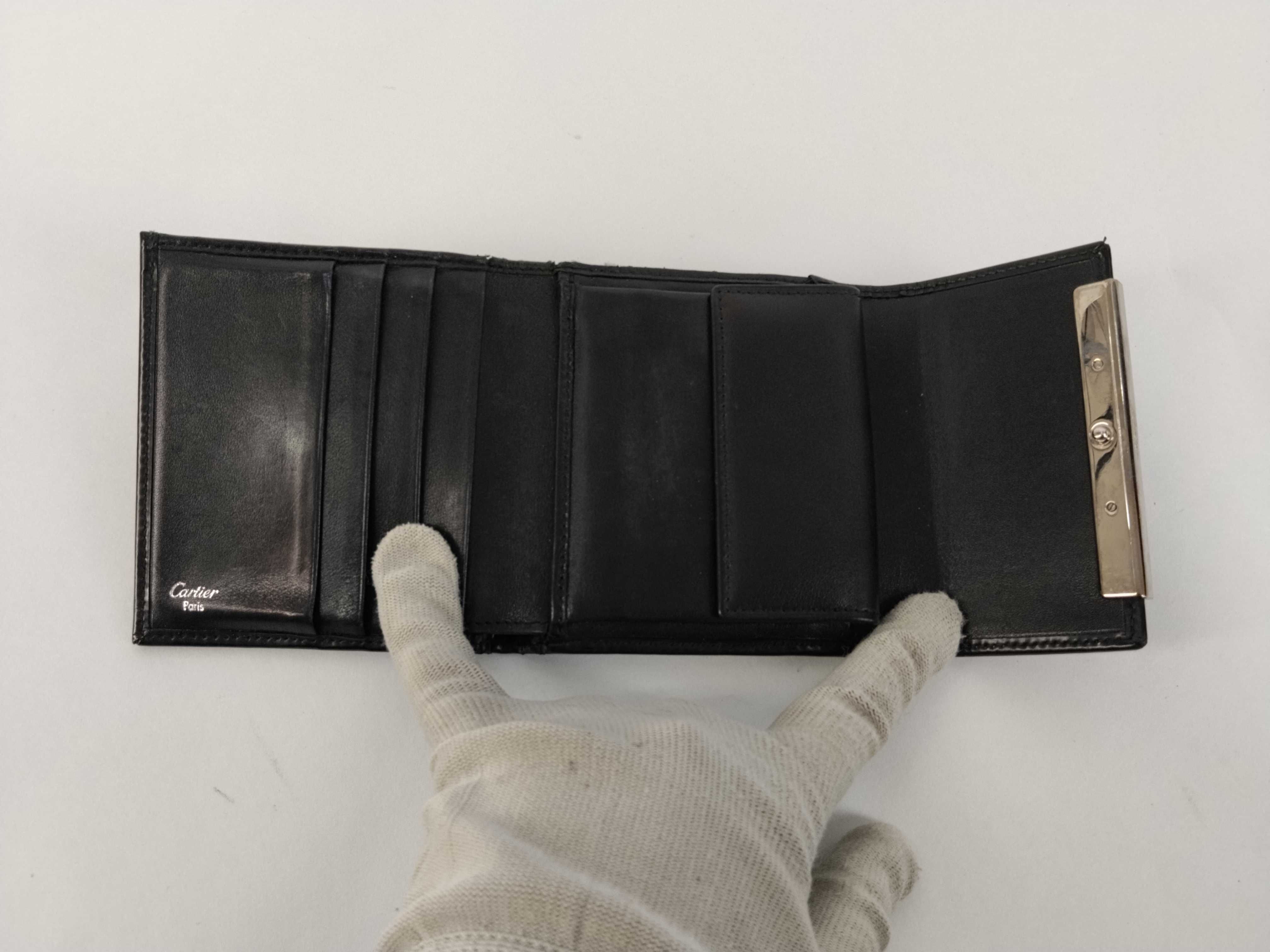 Panthère Leather Folding Wallet — view 9