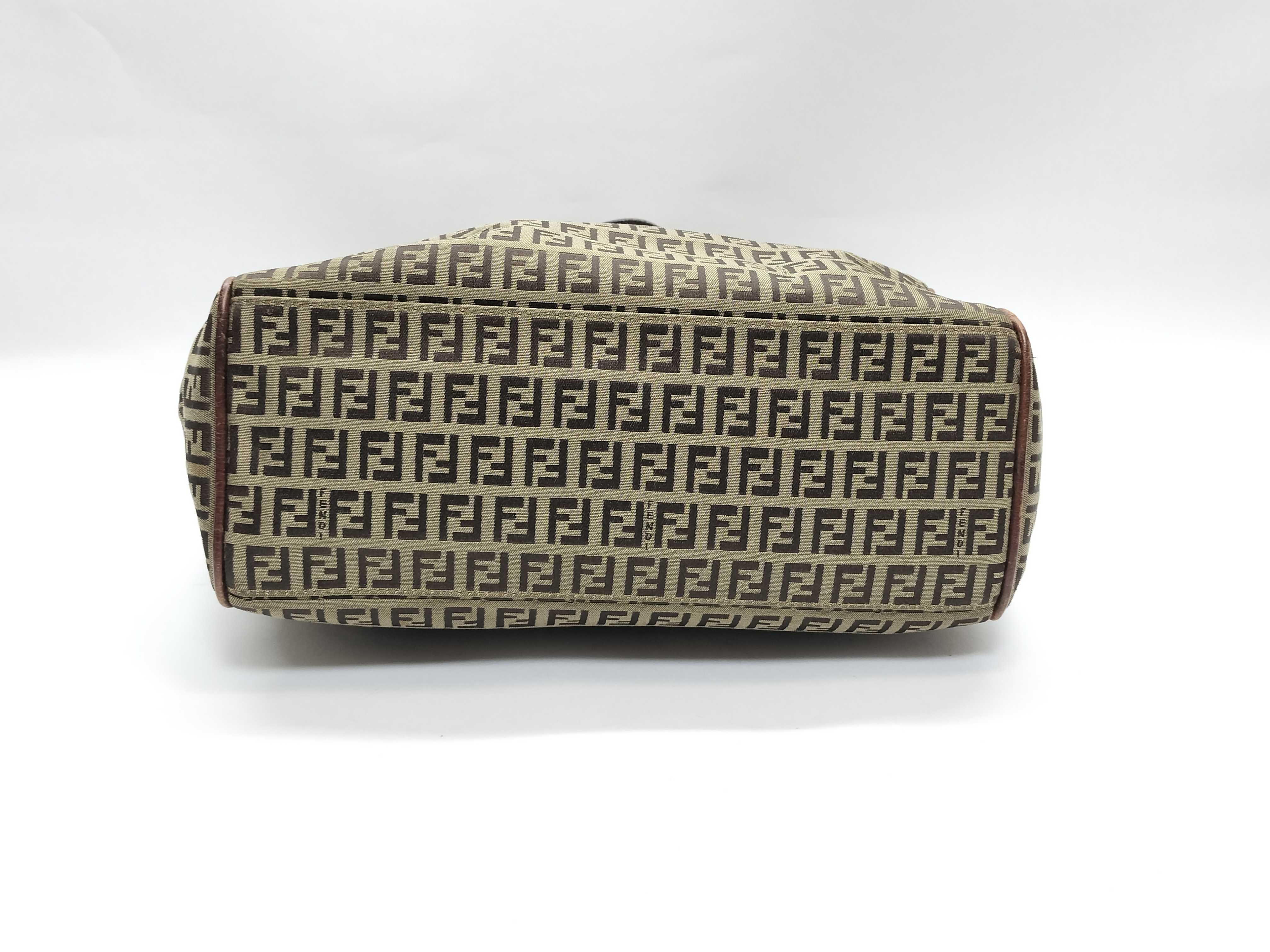Canvas x Leather Handbag Tote Bag — view 4