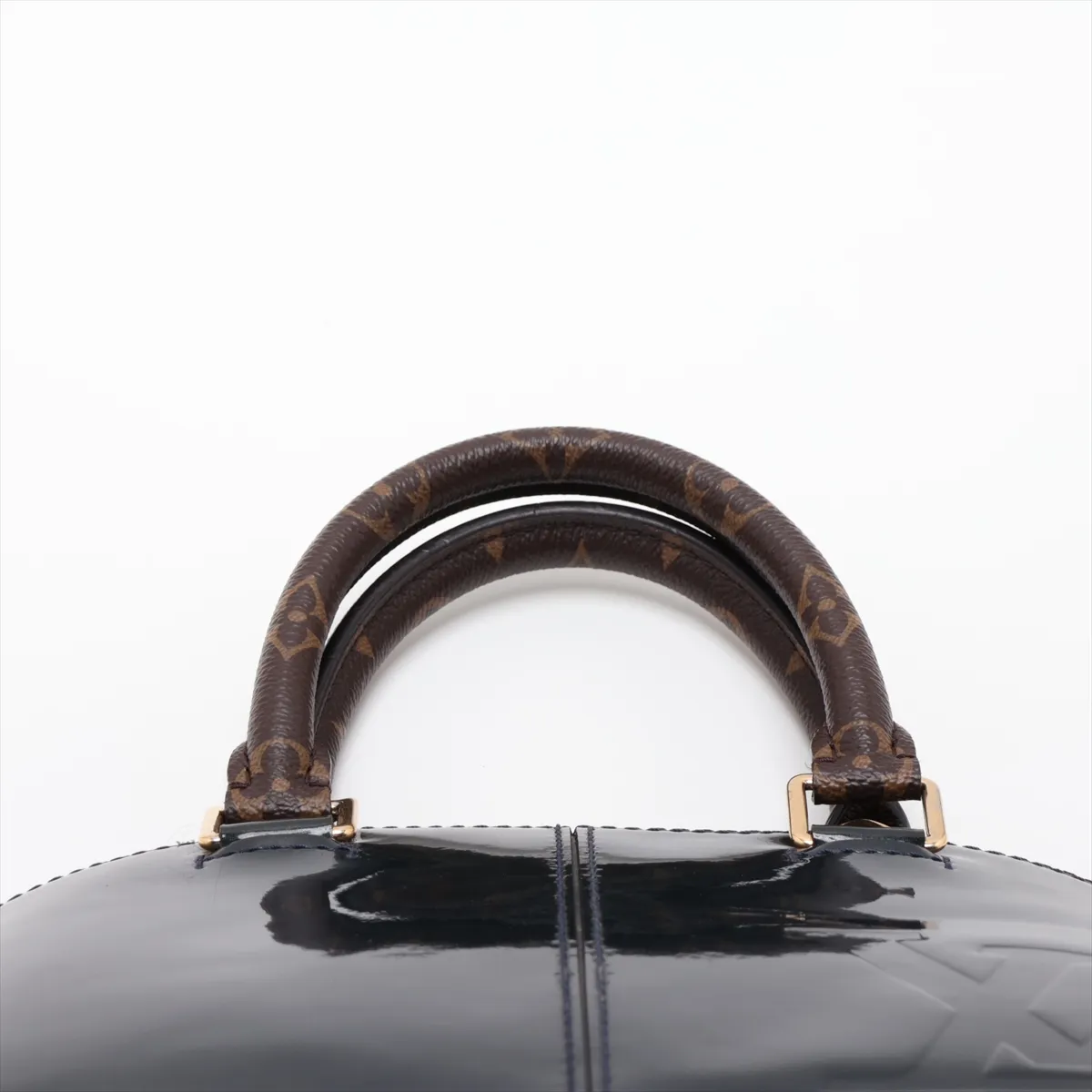 Vernis x Monogram Alma BB M54705 SN3147 Navy x Brown — view 6