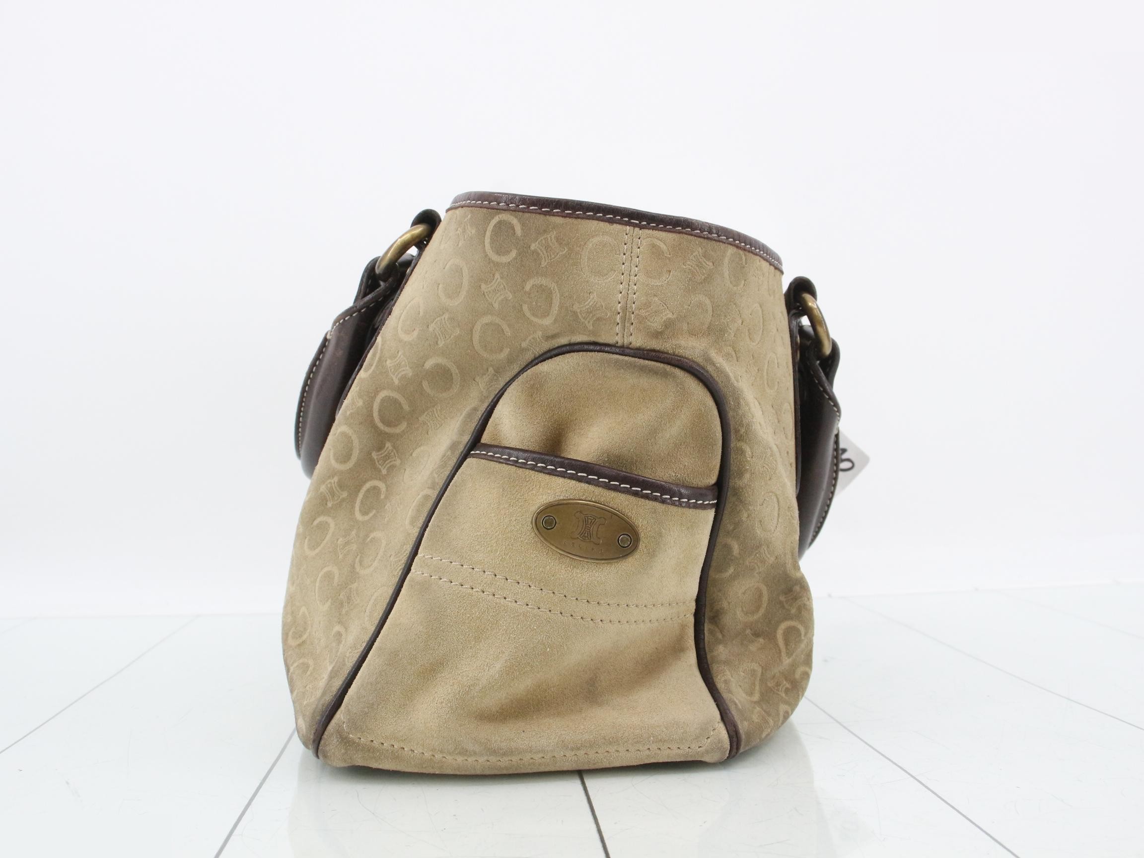 C Macadam Suede/Leather Handbag — view 4
