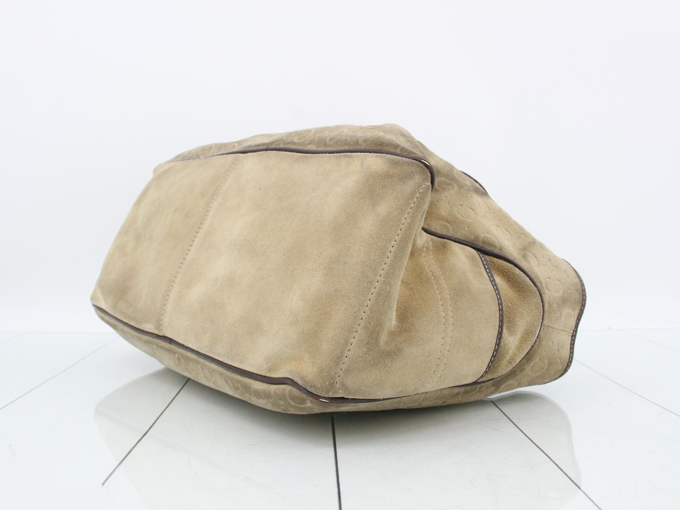 C Macadam Suede/Leather Handbag — view 6