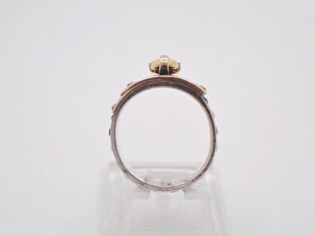 K18YG/SV925 combination Kelly ring, 9.2g — view 3