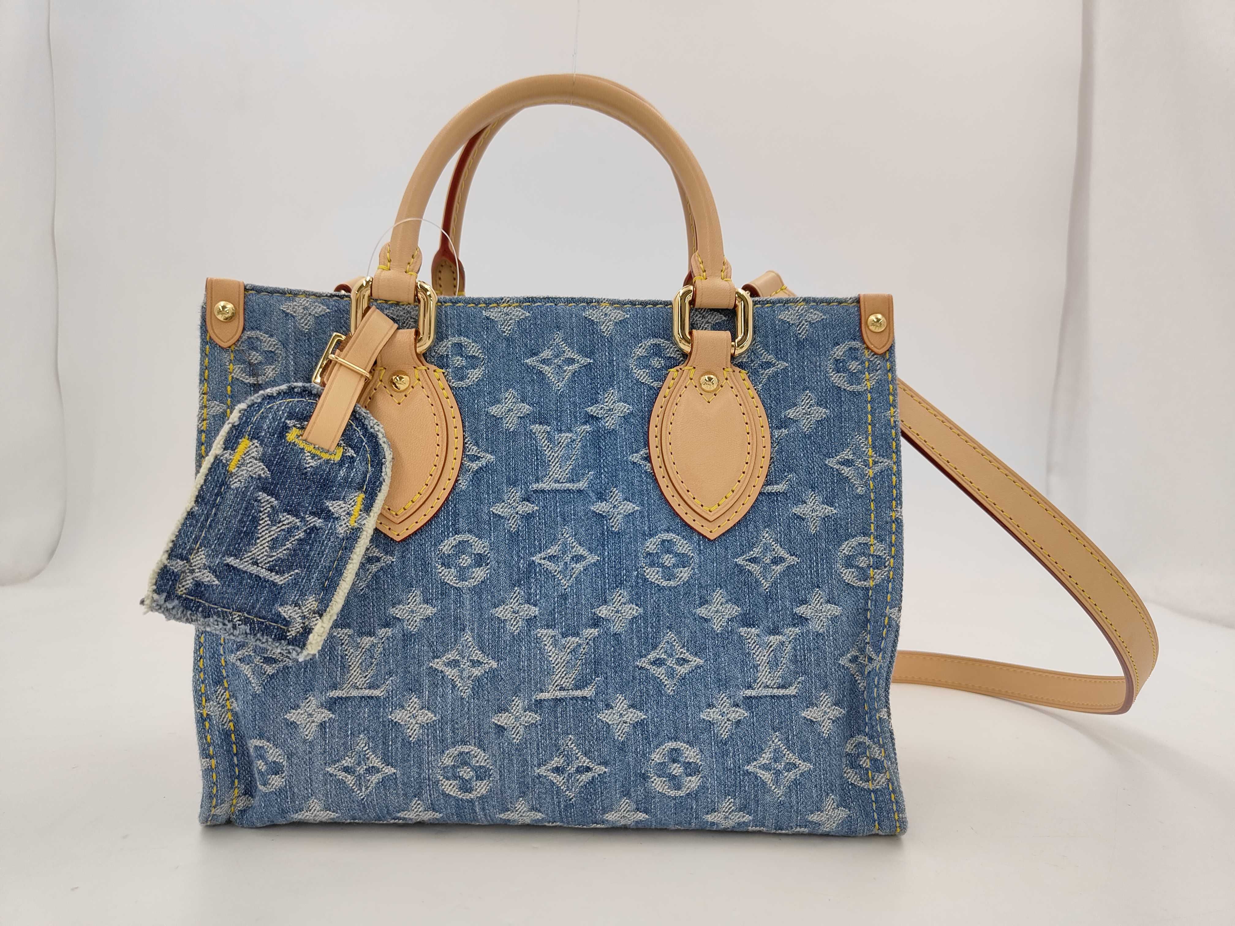 Monogram Denim M14633 OnTheGo PM Handbag