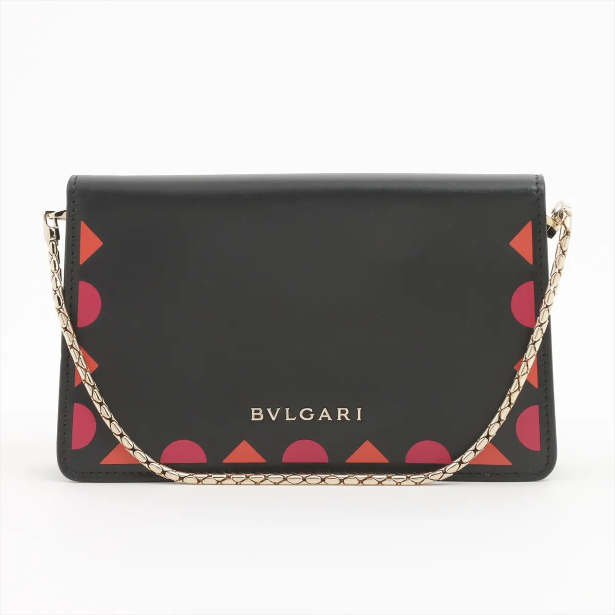 Serpenti Leather Pouch Black — view 2