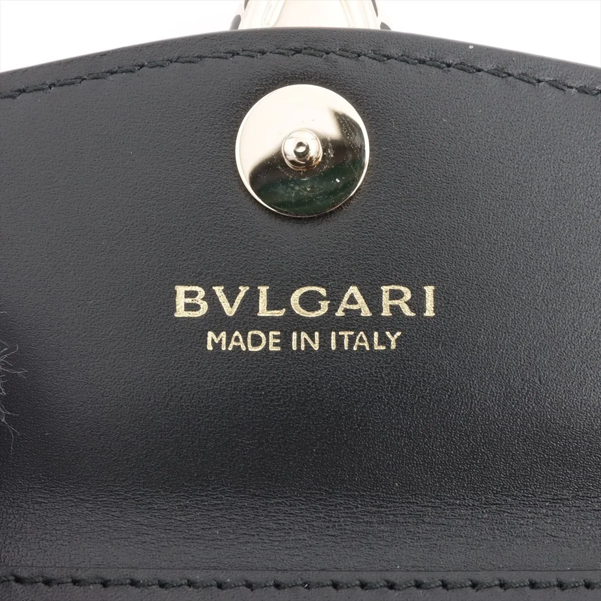 Serpenti Leather Pouch Black — view 5