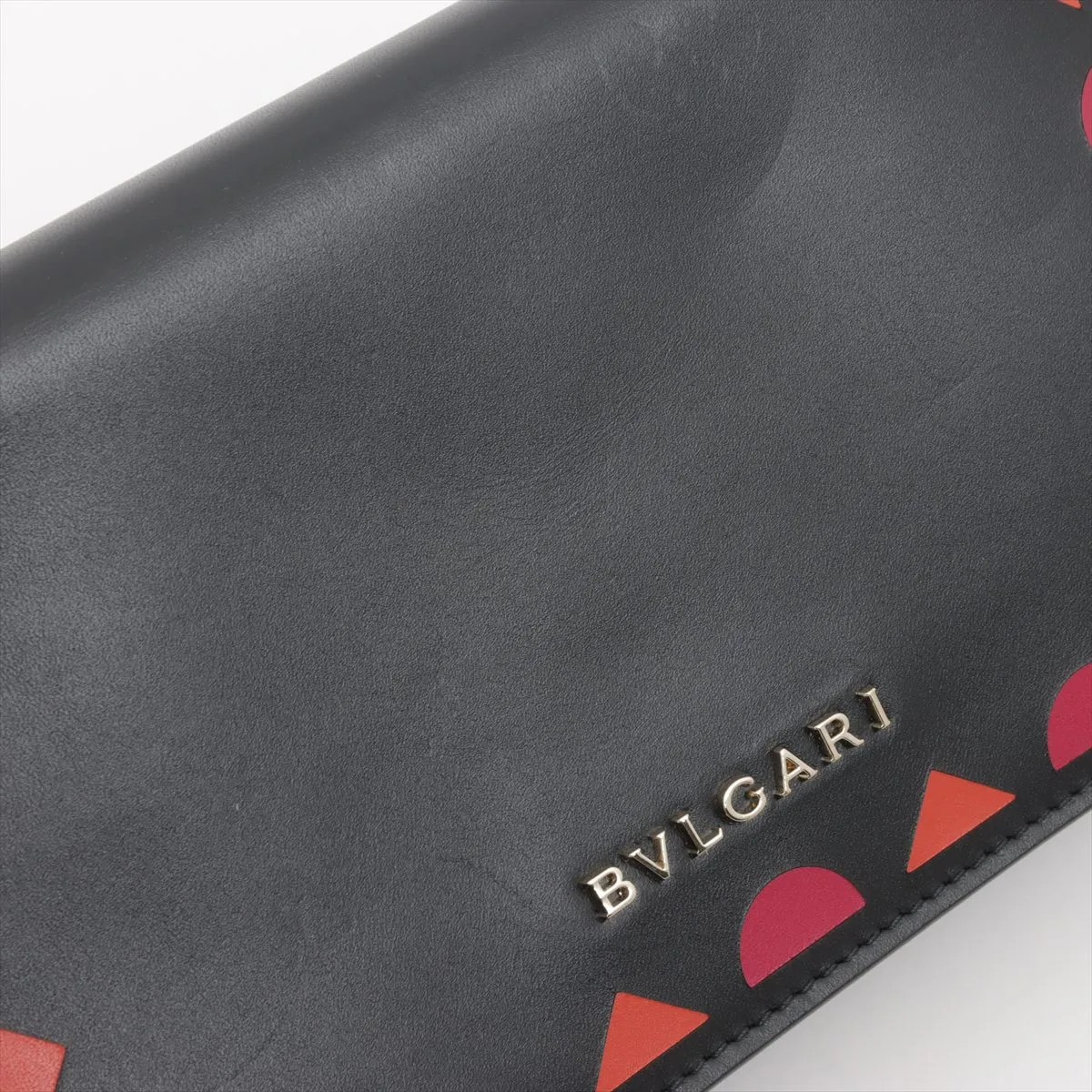 Serpenti Leather Pouch Black — view 8