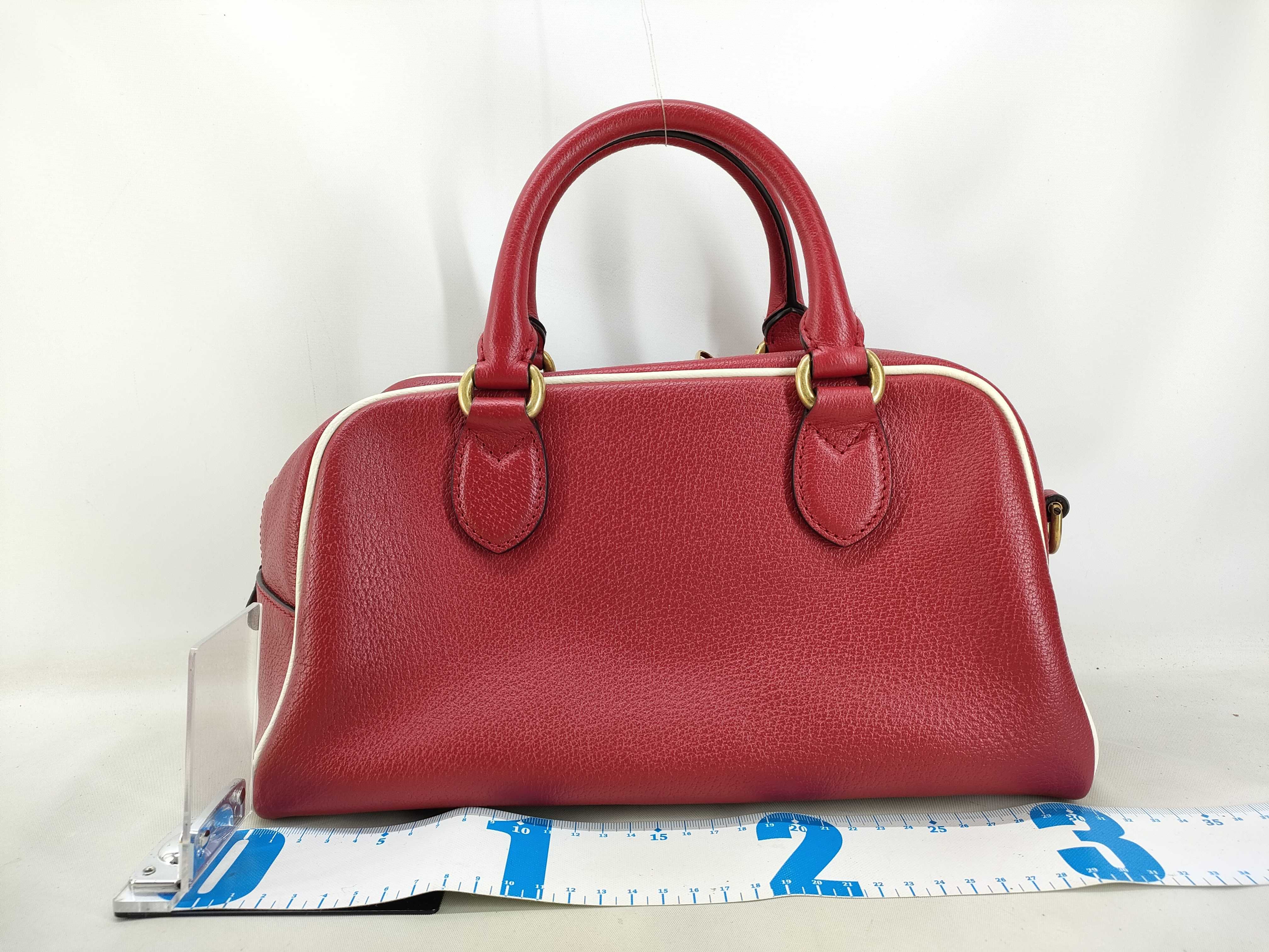 x Adidas Mini Duffle Leather Handbag, Red — view 2